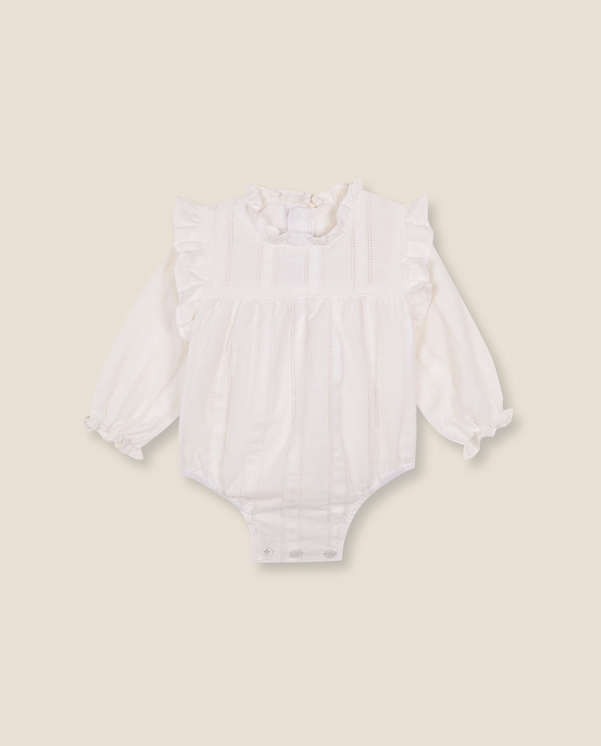 Imagem 0 de Camisa Body para Bebé com Folhos e Botões