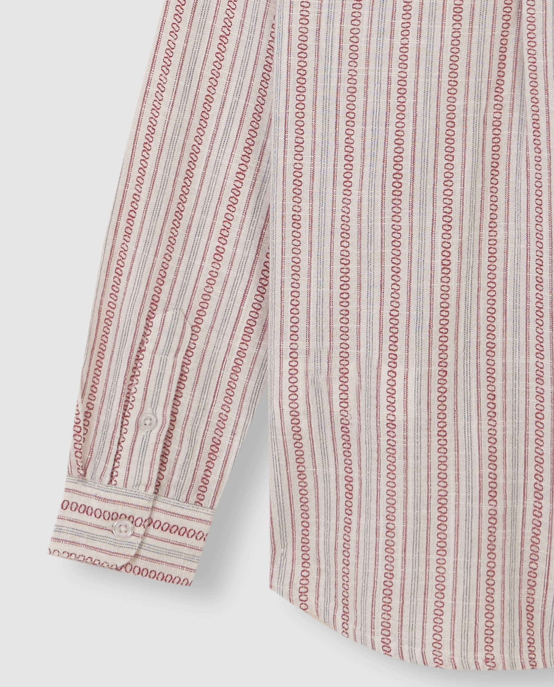 Camisa Infantil Às Riscas com Gola e Tapeta Branco-6