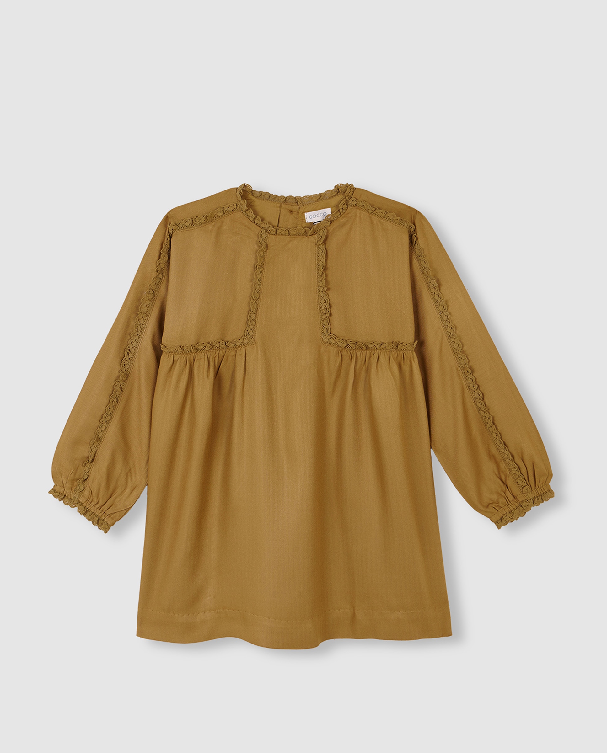 Imagem 0 de Vestido Infantil com Tiras Bordadas