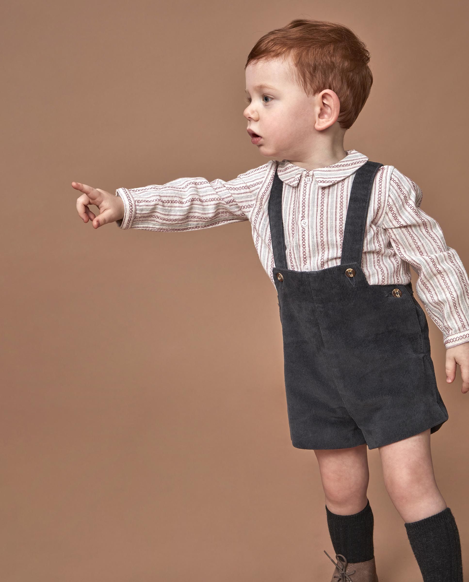 Imagem 0 de Camisa para Bebé Às Riscas com Gola e Tapeta