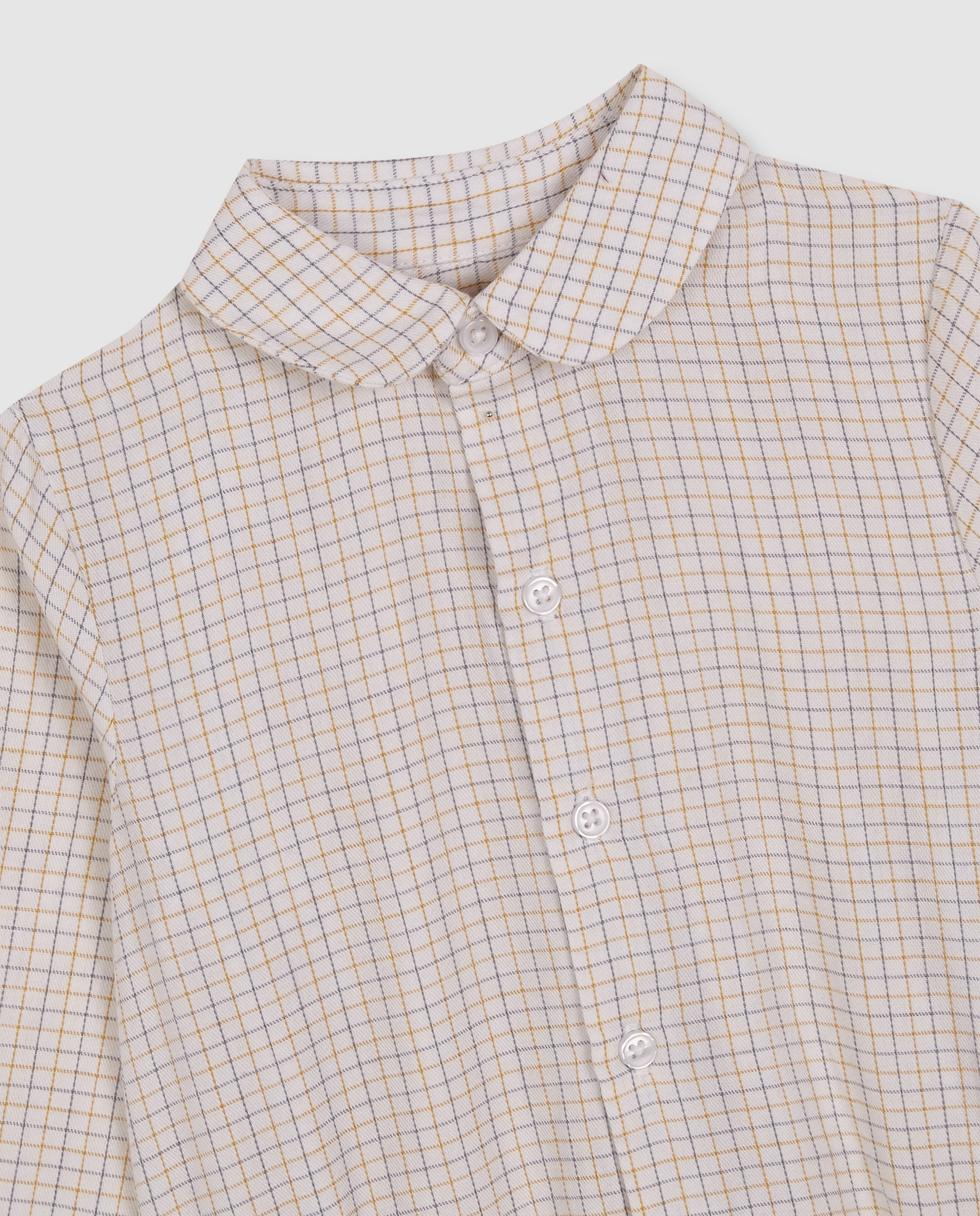 Camisa Body para Bebé com Gola Bebé Azul-3