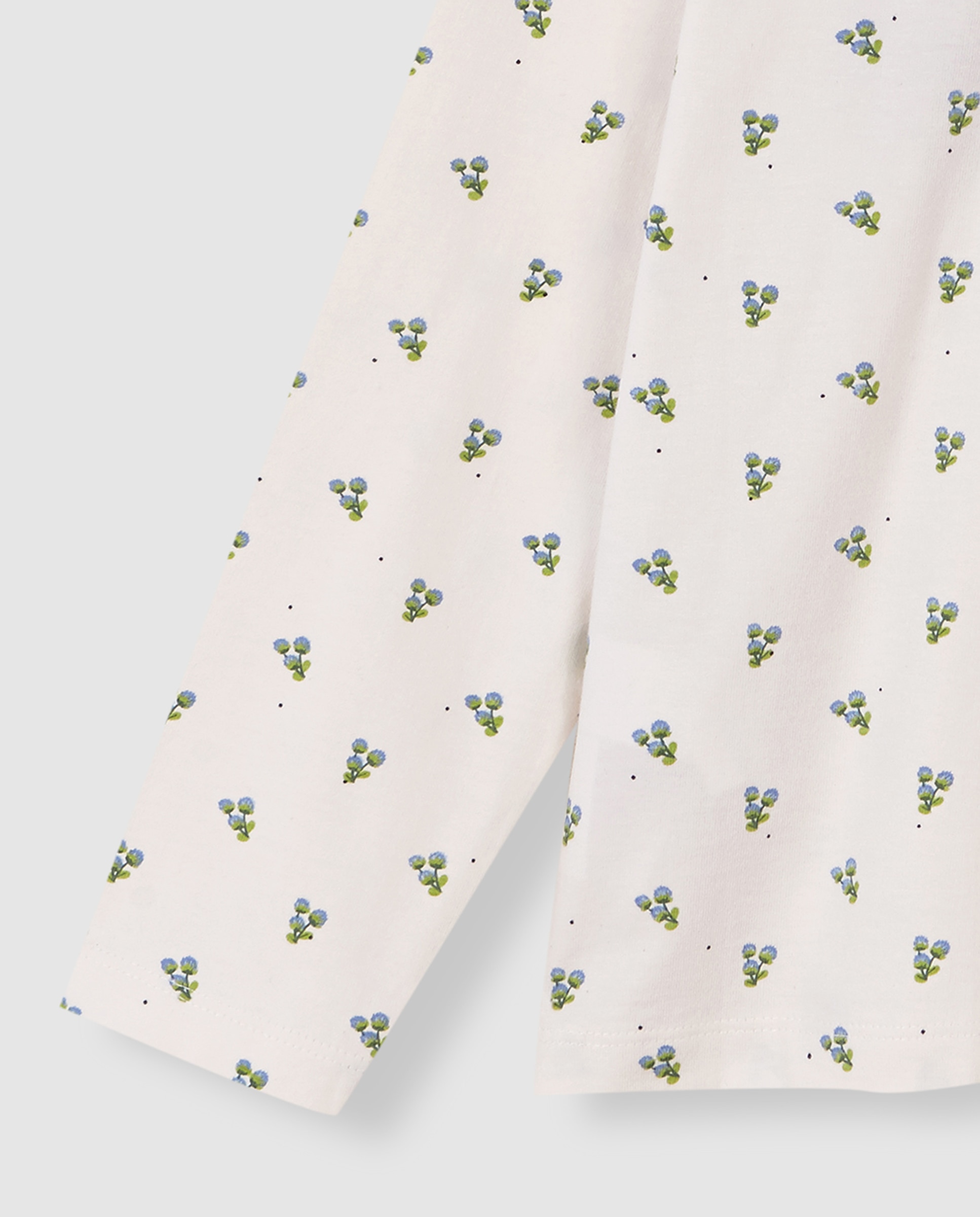 T-shirt Infantil com Gola Folho Branco-4