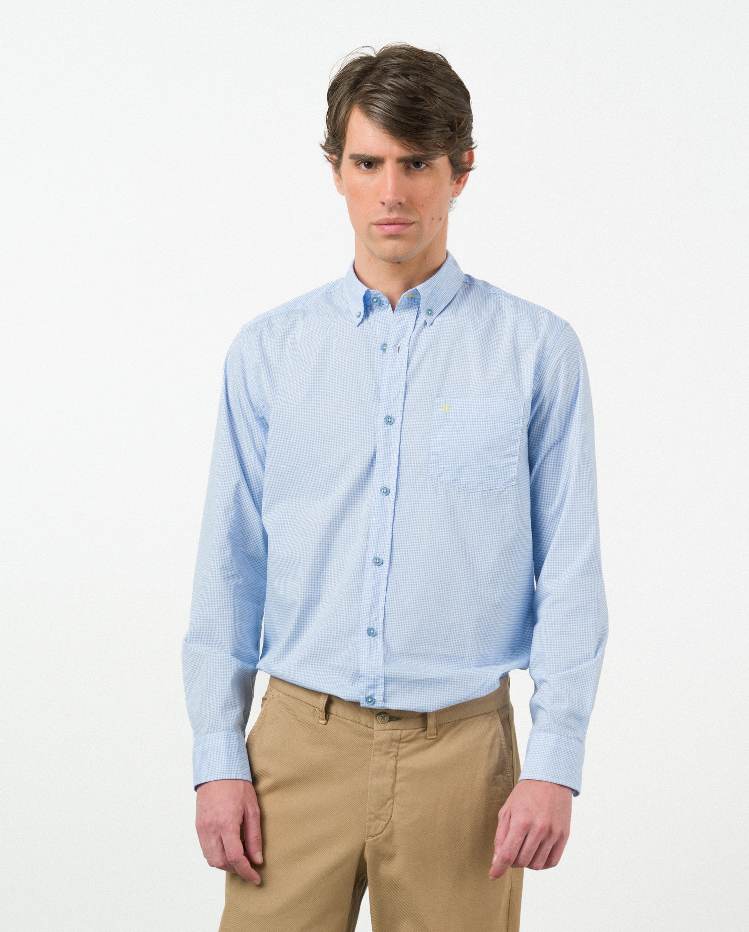Imagem 0 de Camisa em Algodão Regular Fit Oxford Azul