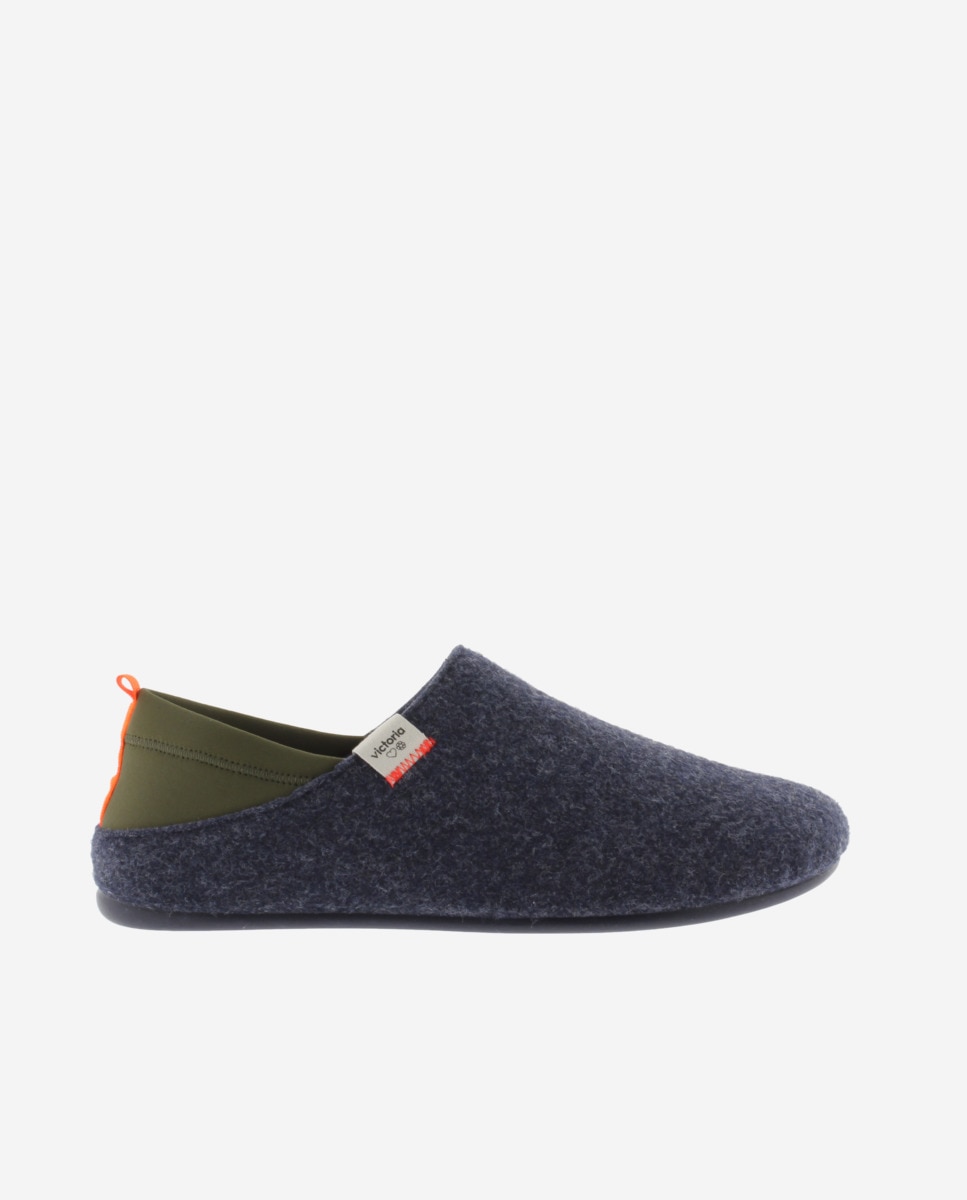 Imagem 0 de Pantufas Fechadas de Feltro Reciclado com Peça Posterior de Neopreno