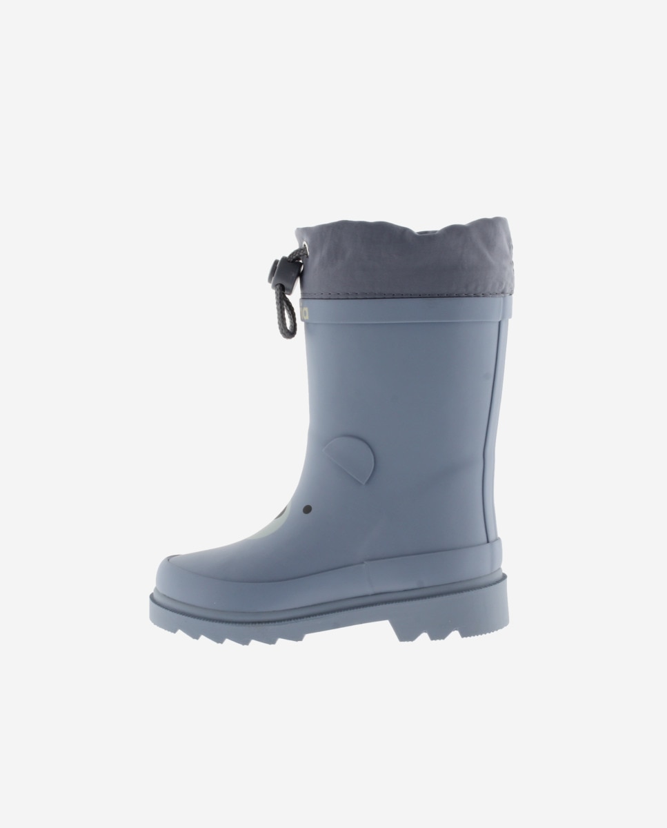 Botas de Água Infantil em Borracha Animalitos com Cano Ajustável e Sola Serrilhada Victoria Azul-3