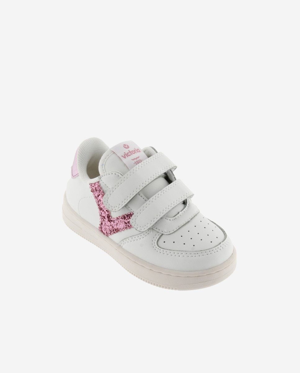 Sapatilhas Desportivas com Peças Fantasia e Velcro Victoria Fúcsia-2