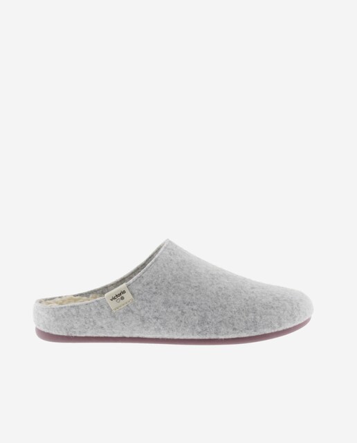Imagem 0 de Pantufas Abertas Unissexo de Feltro Reciclado com Palmilha Tipo Pelo de Ovelha