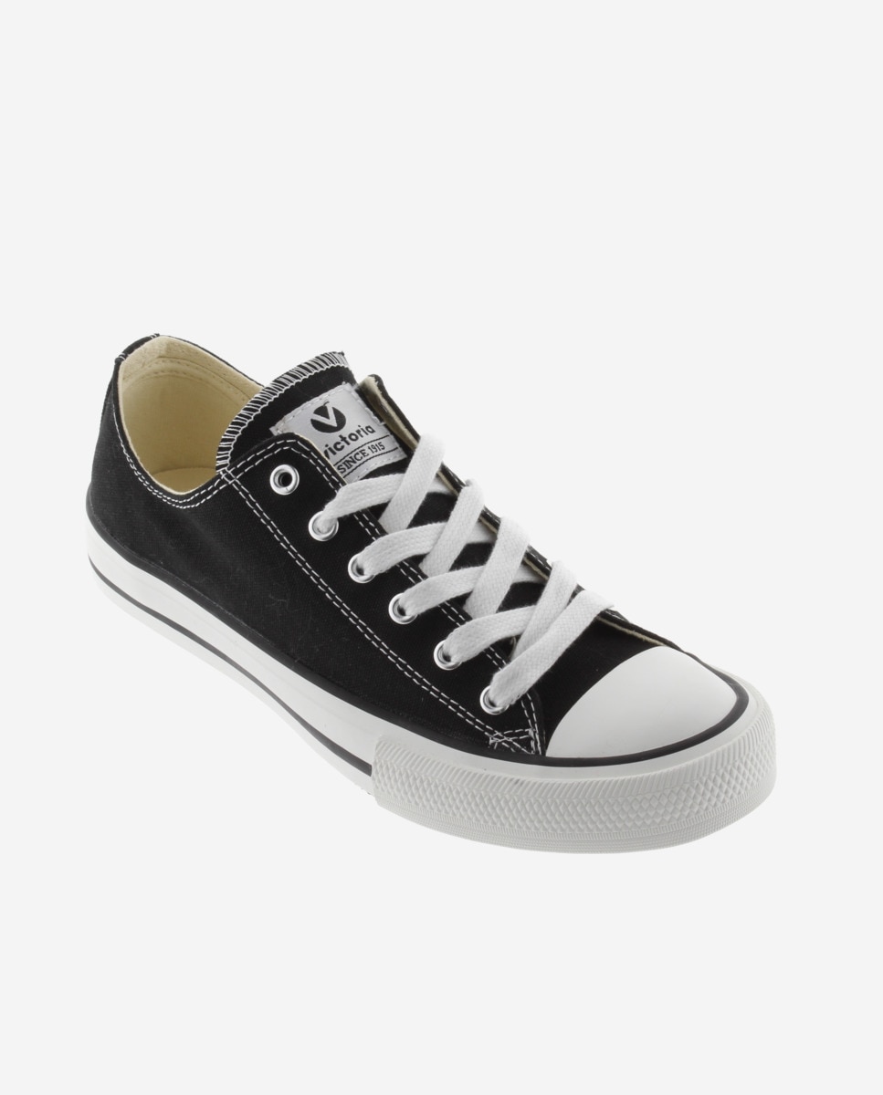 Desportivas com Biqueira de Borracha Preto / Branco-2