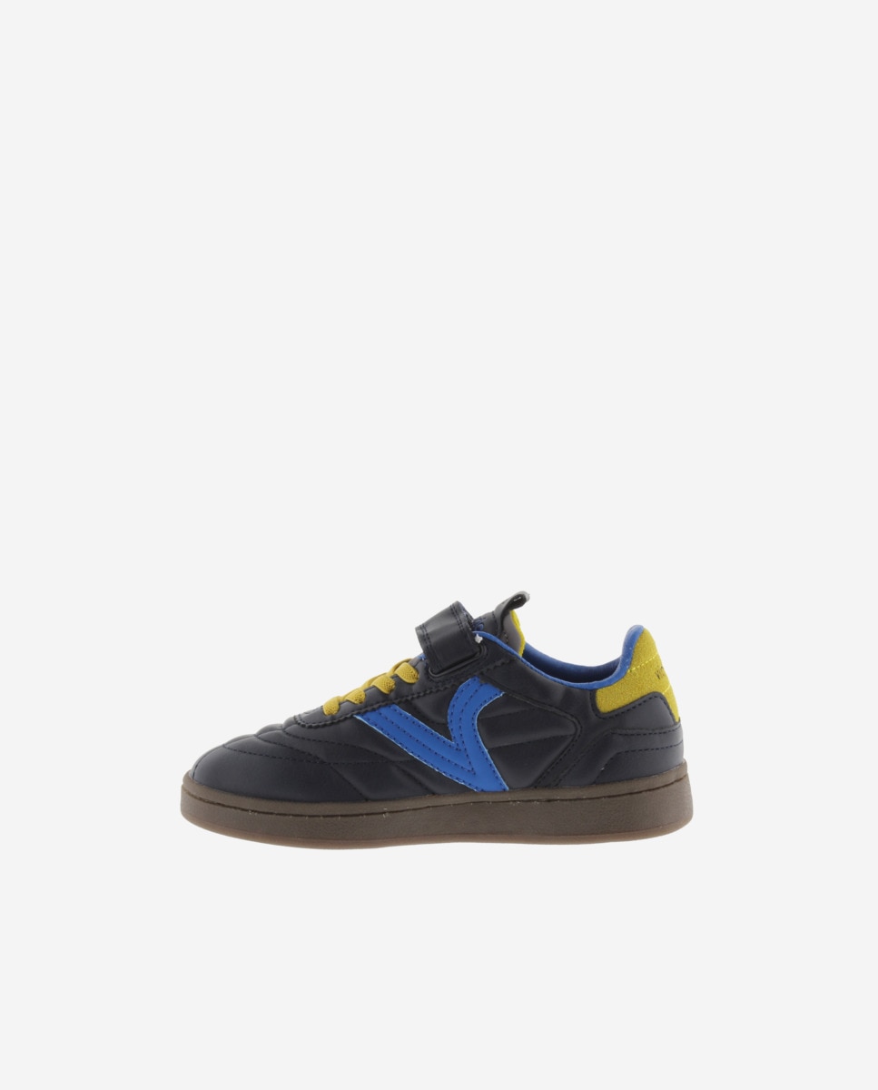 Sapatilhas Desportivas Metalizadas com Tira Aderente e Sola Caramelo Victoria Azul-marinho-3