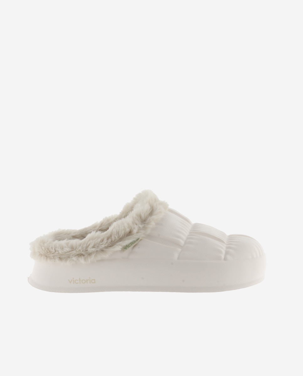 Imagem 0 de Pantufas Abertas de Phylon com Tira de Pelo Soft