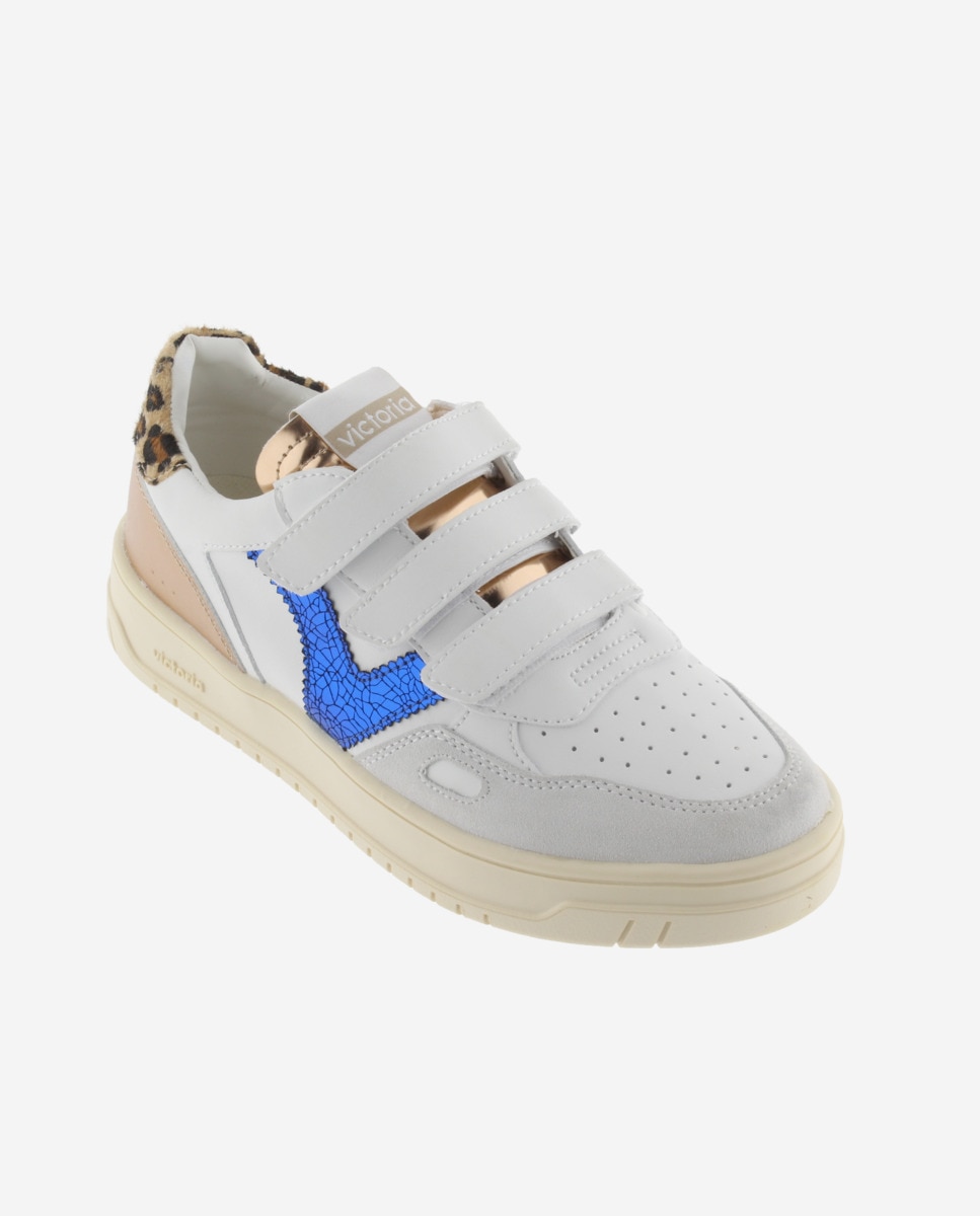 Sapatilhas Desportivas com Peças Fantasia e Velcro Branco-2