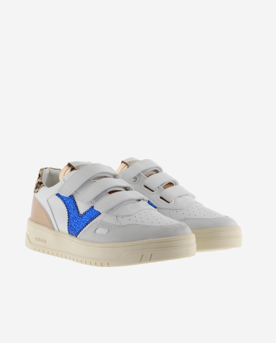 Sapatilhas Desportivas com Peças Fantasia e Velcro Branco-5