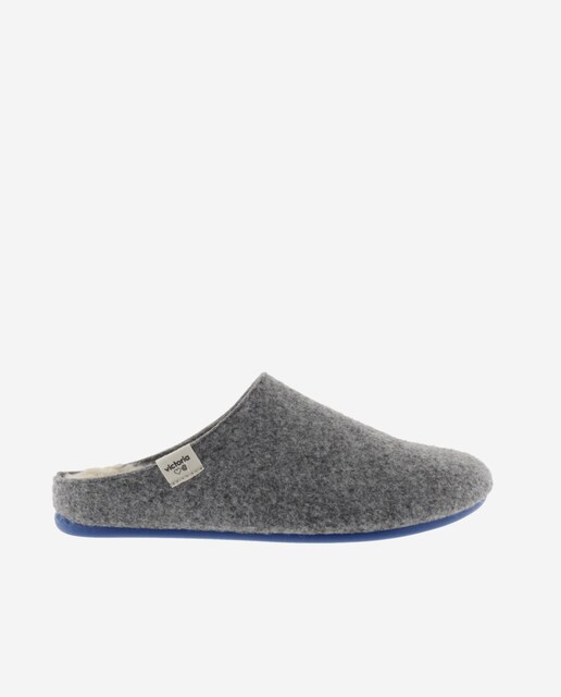 Imagem 0 de Pantufas Abertas Unissexo de Feltro Reciclado com Palmilha Tipo Pelo de Ovelha
