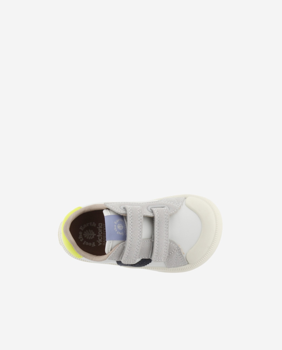 Sapatilhas Desportivas Infantil Barefoot com Peças em Contraste e Velcro Azul-marinho-4