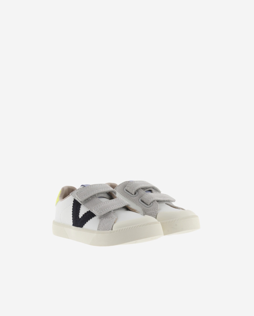 Sapatilhas Desportivas Infantil Barefoot com Peças em Contraste e Velcro Azul-marinho-5