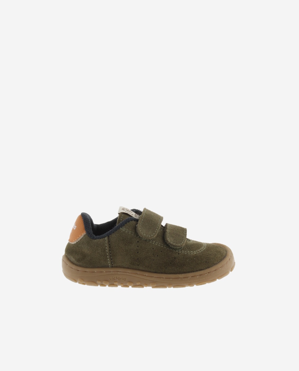 Imagem 0 de Sapatilhas Rasas Infantil Barefoot de Camurça com Velcro Duplo