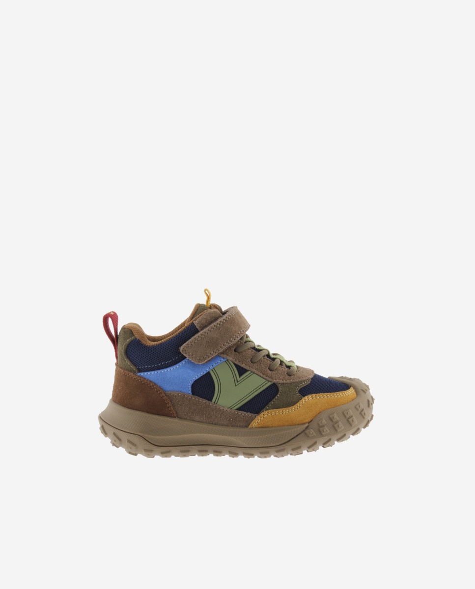 Imagem 0 de Botins Infantil com Peças Multicolor e Velcro