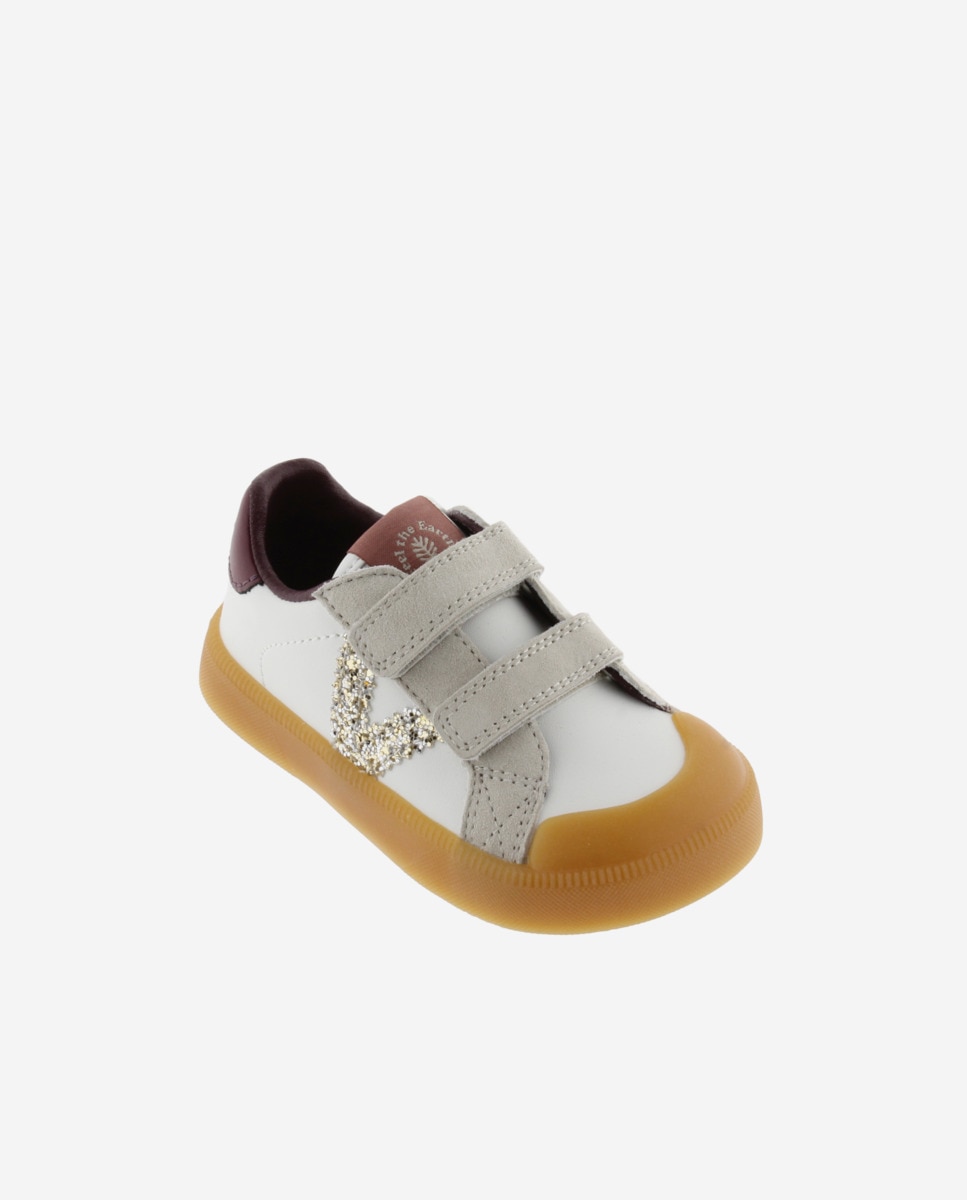 Sapatilhas Desportivas Infantil Barefoot com Peças Coloridas e Velcro Bordeaux-2