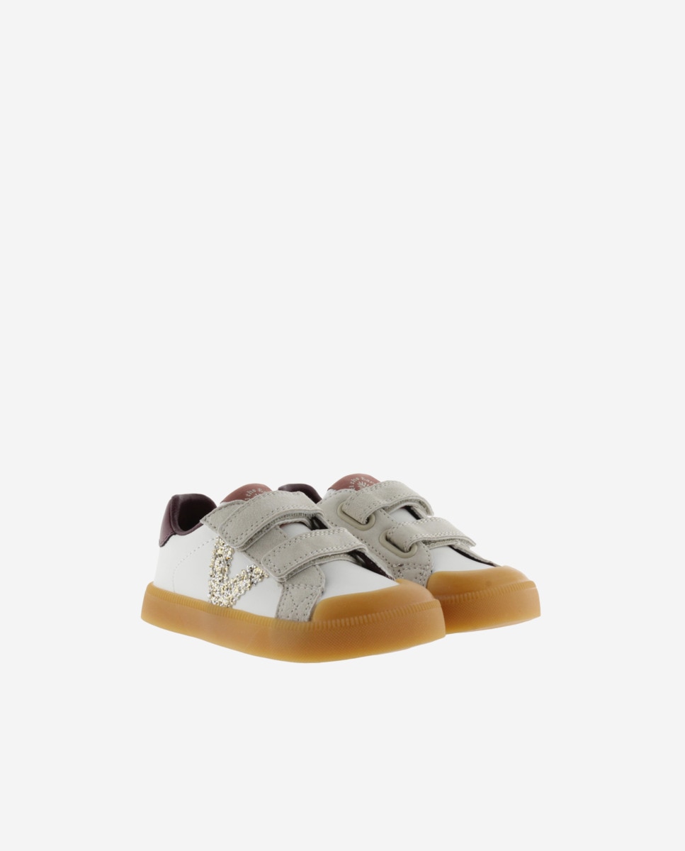 Sapatilhas Desportivas Infantil Barefoot com Peças Coloridas e Velcro Bordeaux-5