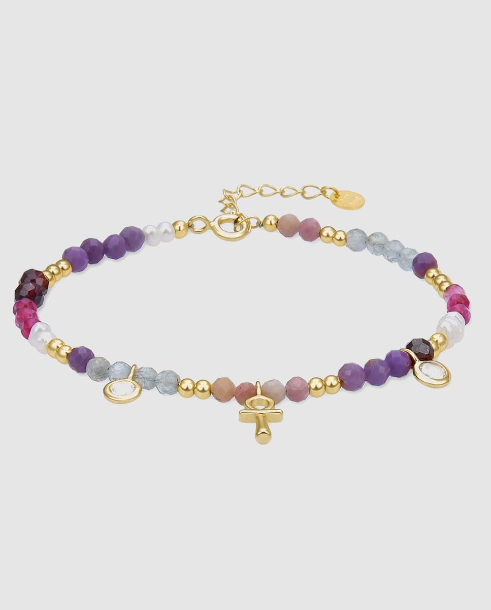 Imagem 0 de Pulseira Trendy Acabada em Ouro Amarelo de 18k com Zirconita Morganita