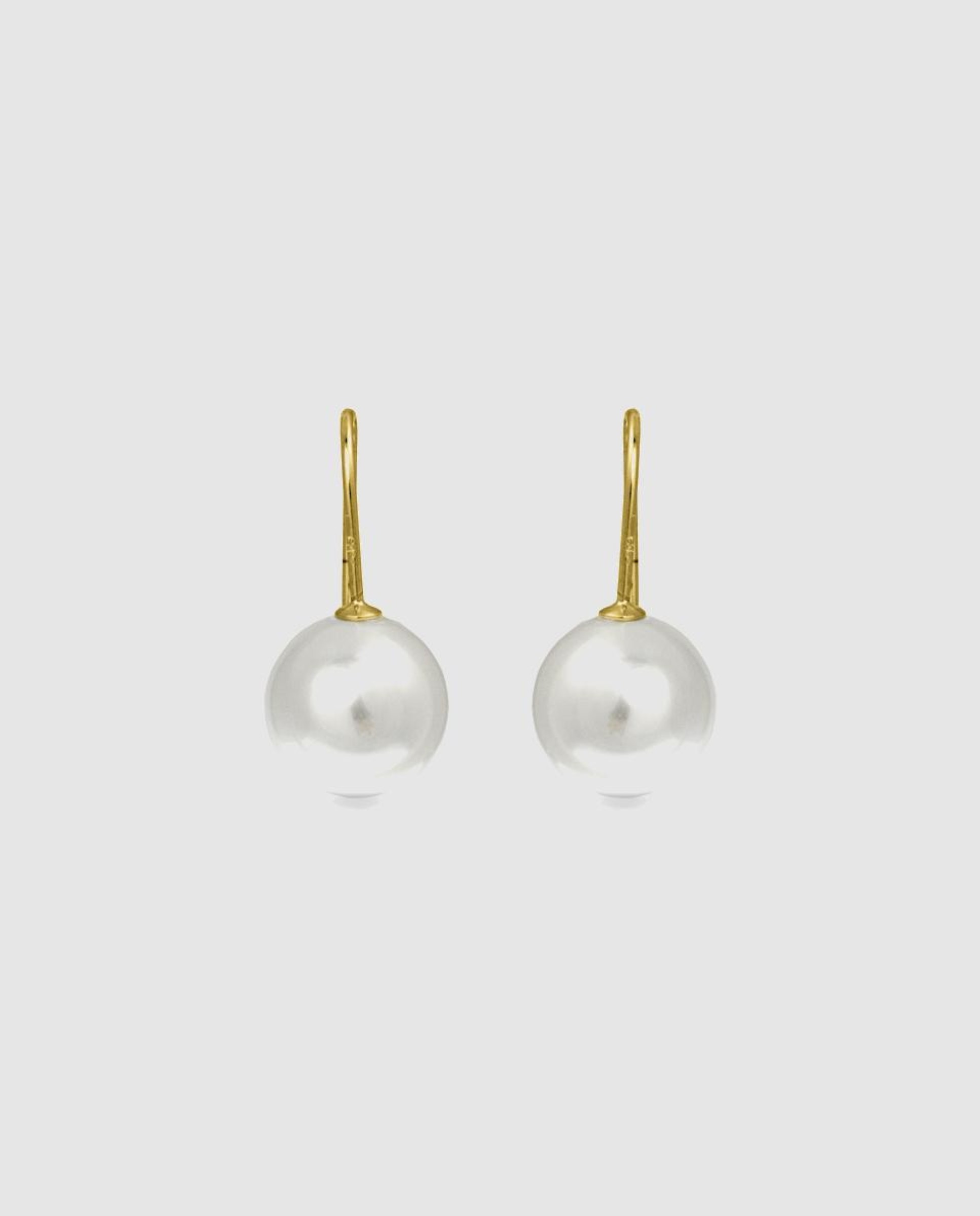 Brincos Essential de Prata de Lei 925 com Acabamento em Ouro Amarelo de 18 Quilates e Pérola Branca Branco-1