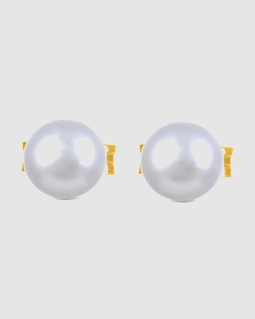 Imagem 0 de Brincos Essential Acabados em Ouro Amarelo de 18k com Pérola Branca