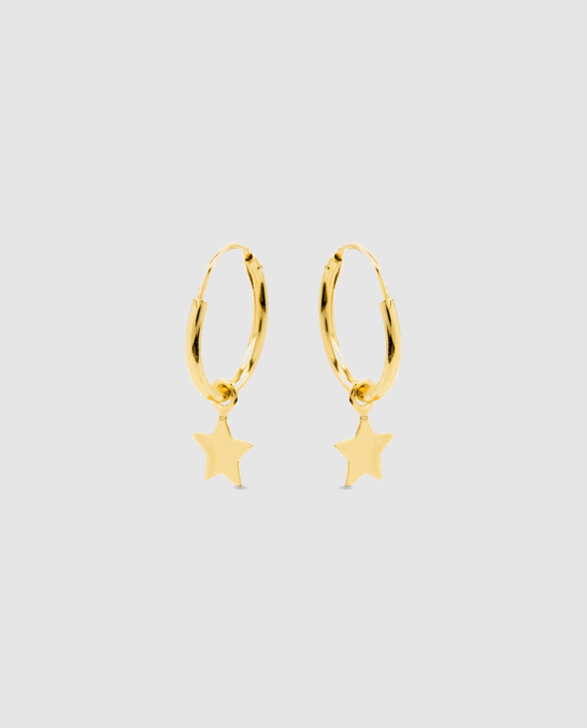 Brincos Essential de Prata de Lei 925 com Acabamento em Ouro Amarelo de 18 Quilates Prata-3