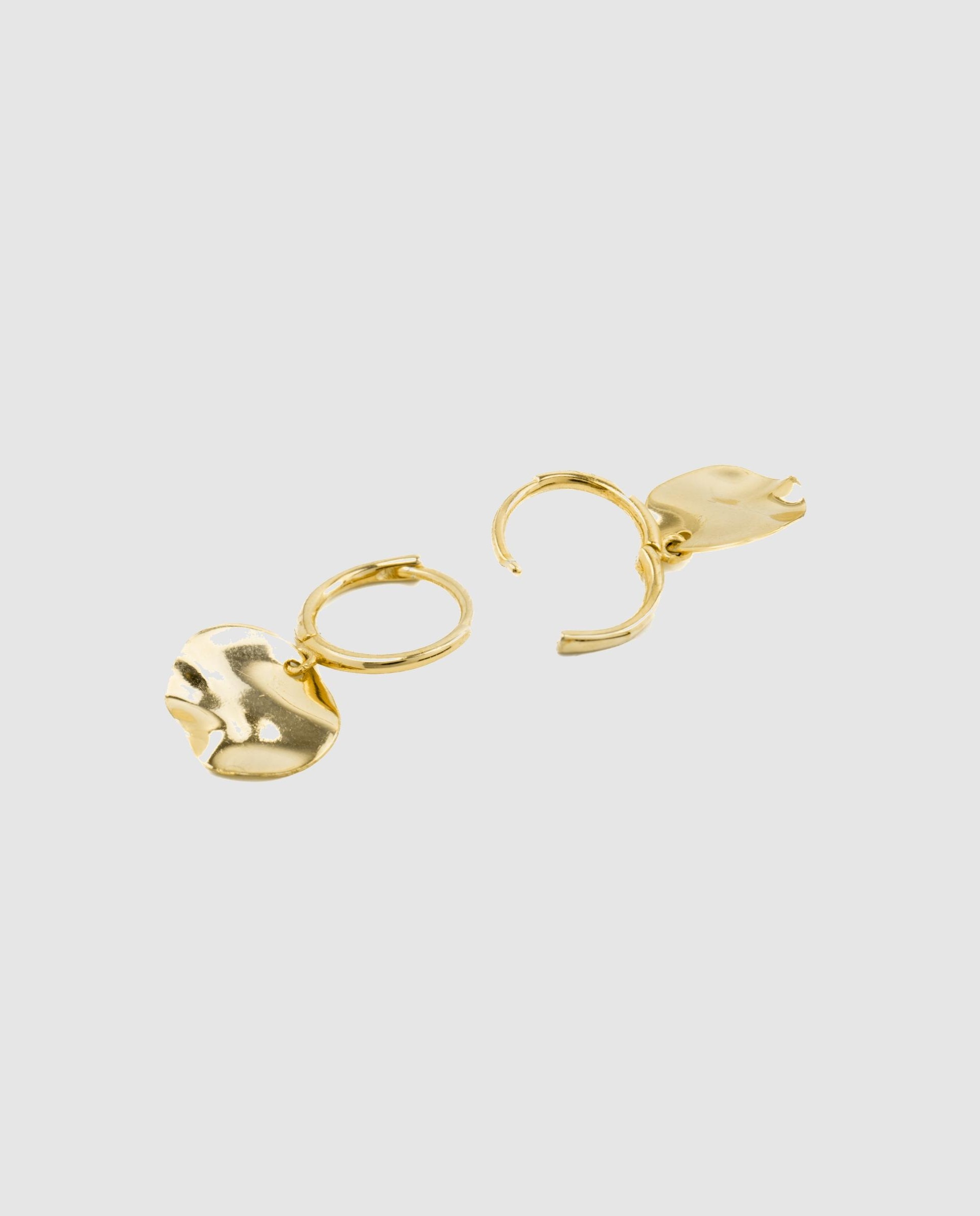 Brincos Essential de Prata de Lei 925 com Acabamento em Ouro Amarelo de 18 Quilates Dourado-4