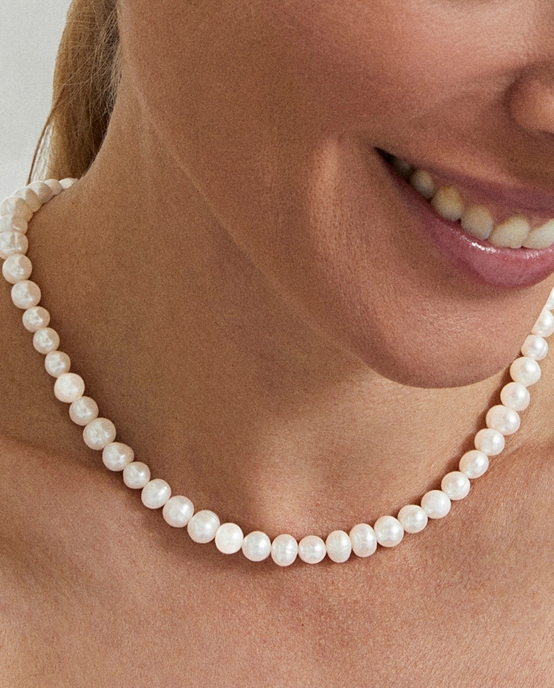 Colar Momentos para Brilhar de Prata de Lei 925 com Acabamento em Ouro de 18 Quilates e Pérola Branca Branco-3