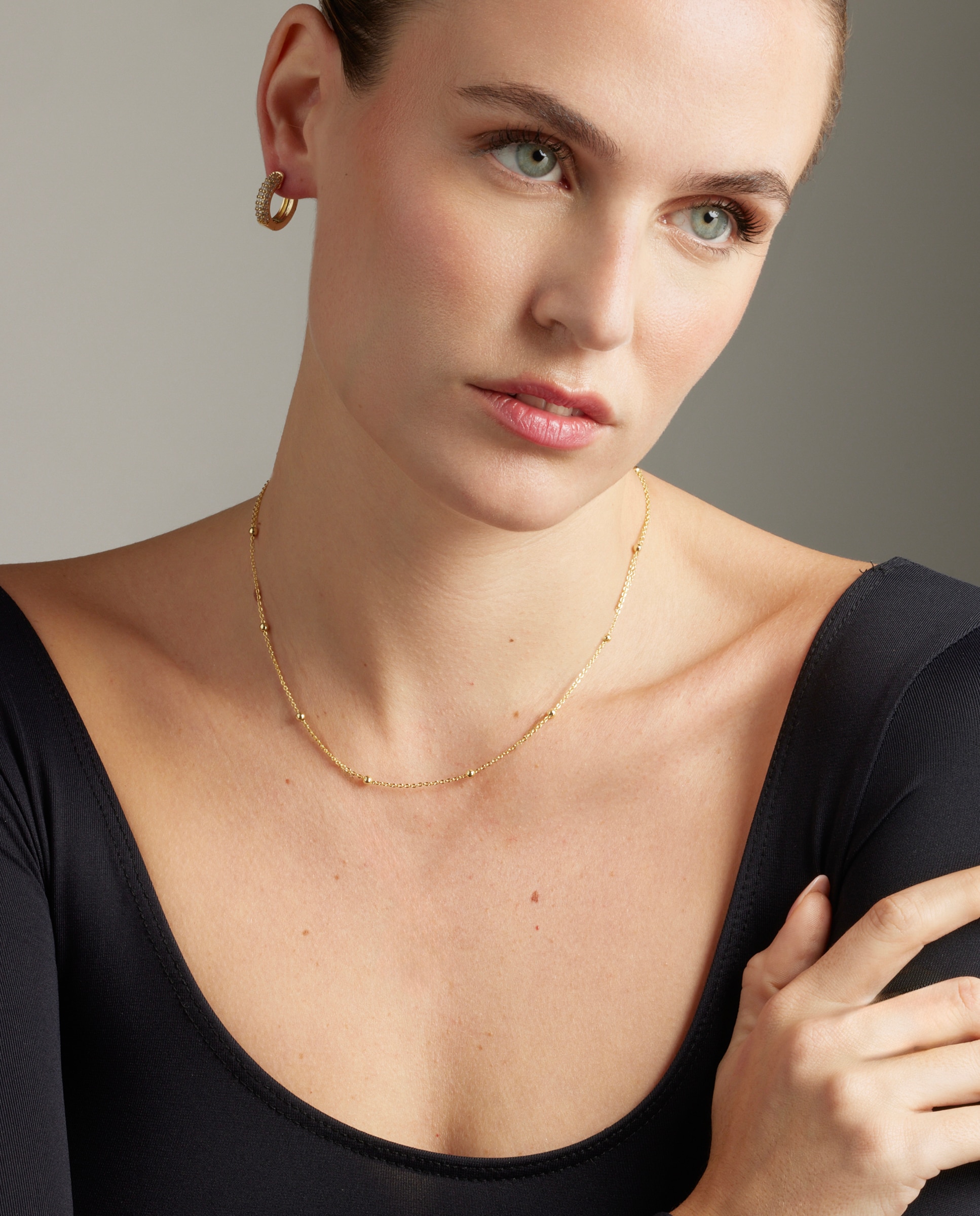 Colar Basic com Acabamento em Ouro Amarelo de 18k Ouro-2