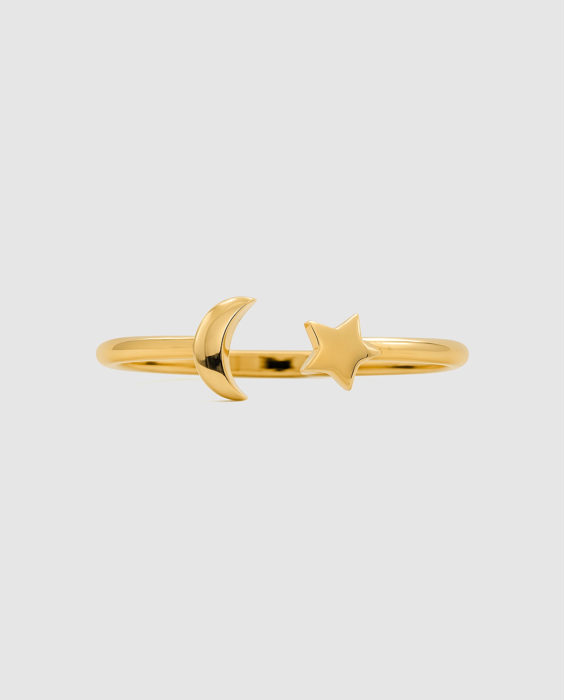 Anel Ajustável Basic com Acabamento em Ouro de 18 Quilates Dourado-3