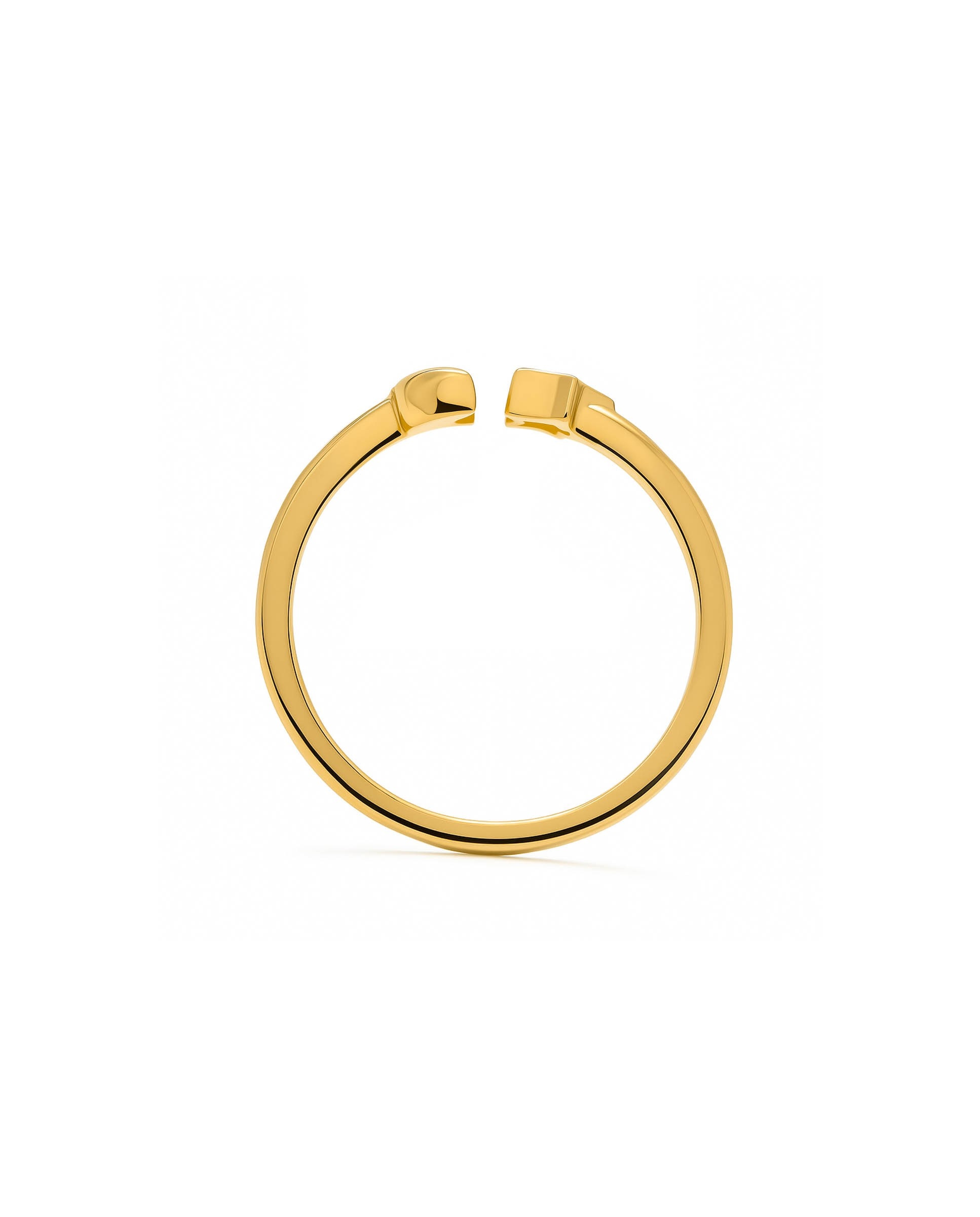 Anel Ajustável Basic com Acabamento em Ouro de 18 Quilates Dourado-4