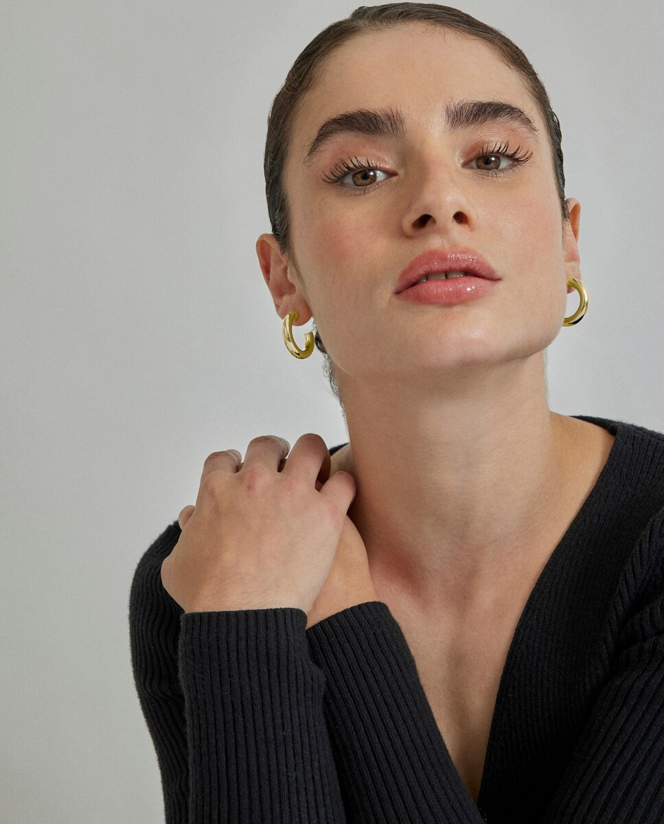 Aro Basic com Acabamentos em Ouro de 18 Quilates Amarelo-2