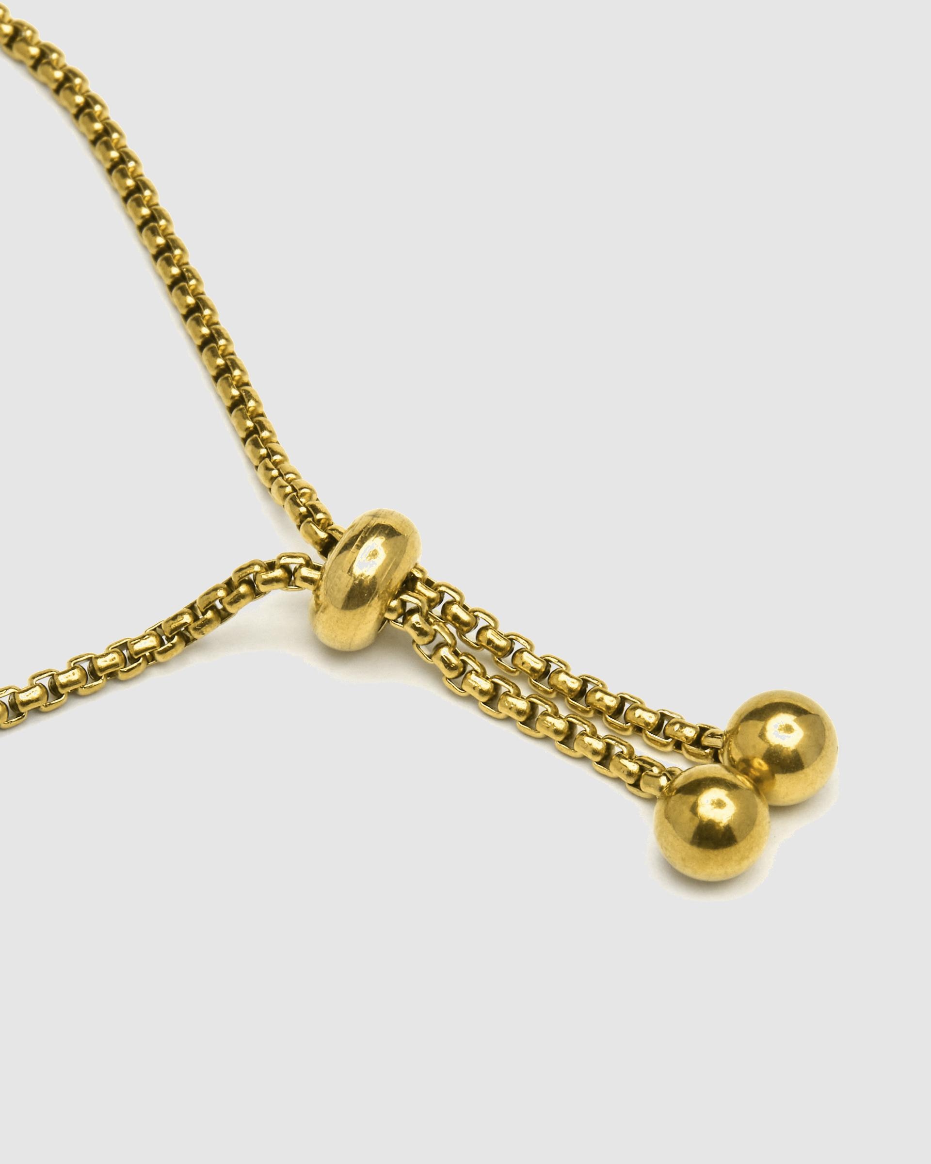 Pulseira com Charms Letras Acabada em Ouro de 18 Quilates com Madrepérola Branca Ouro-6
