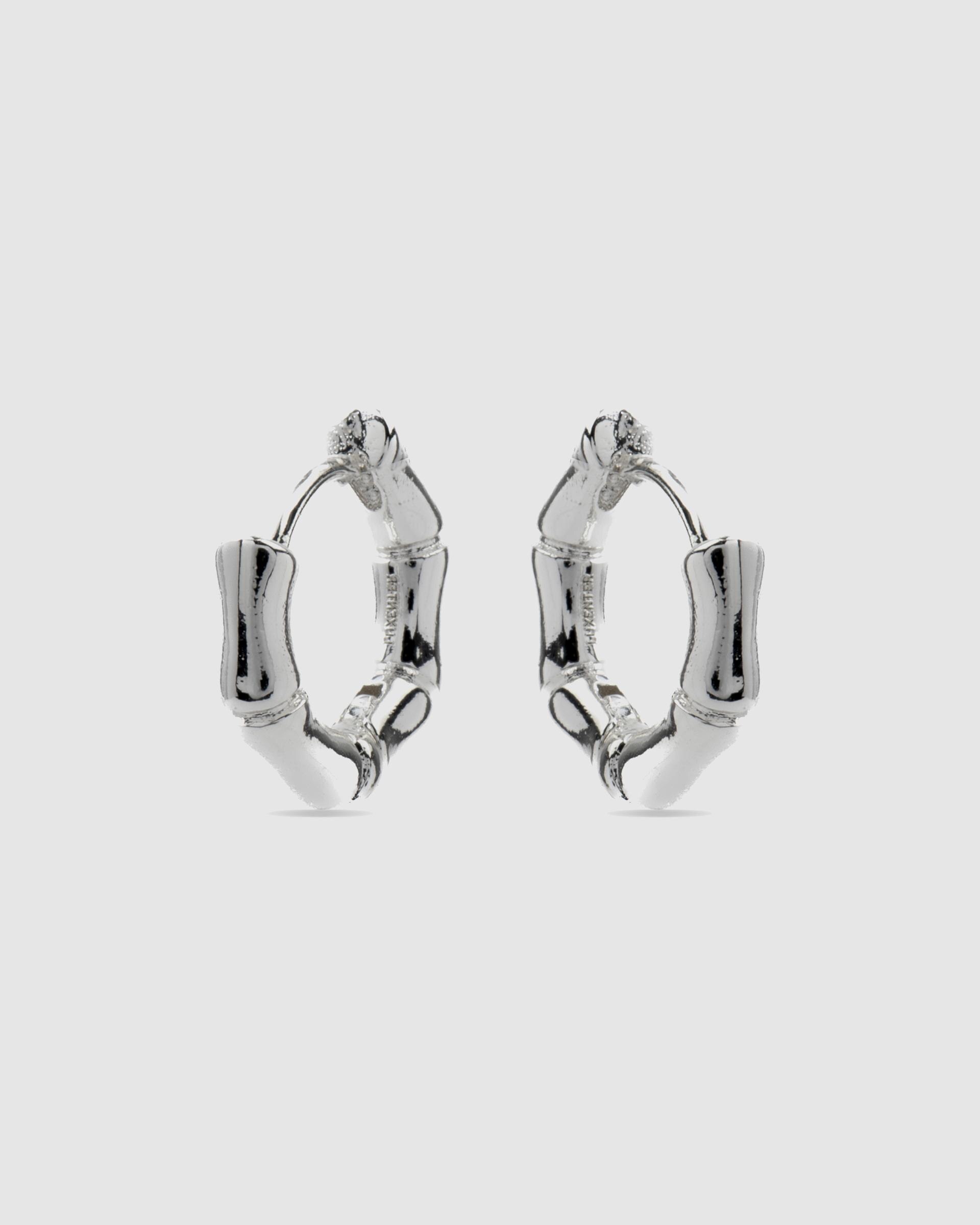 Brincos de Argola Basic Acabados em Ródio com Zirconita Brilhante Prata-3
