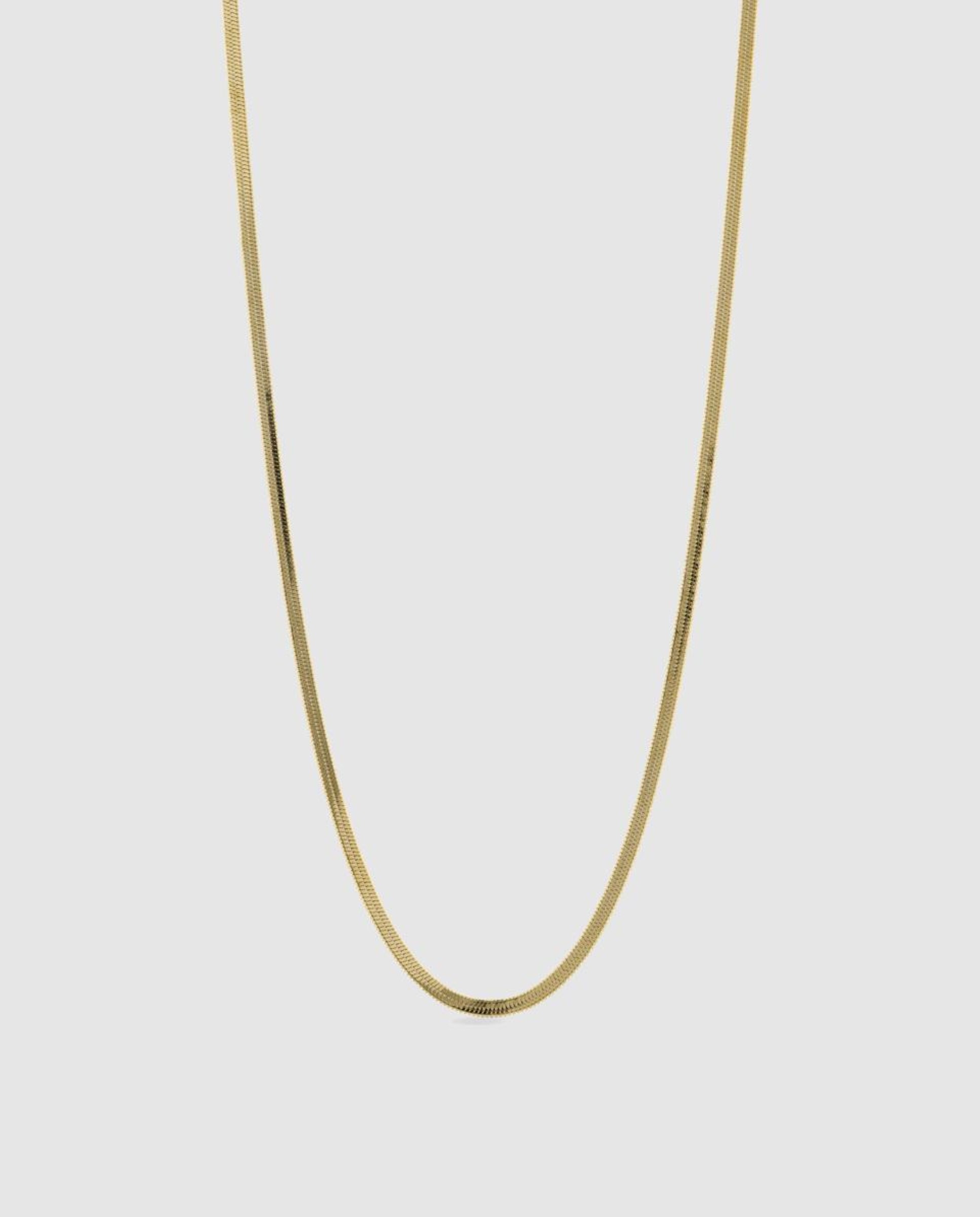 Imagem 0 de Colar Correntes de Aço com Acabamento em Ouro de 18 Quilates