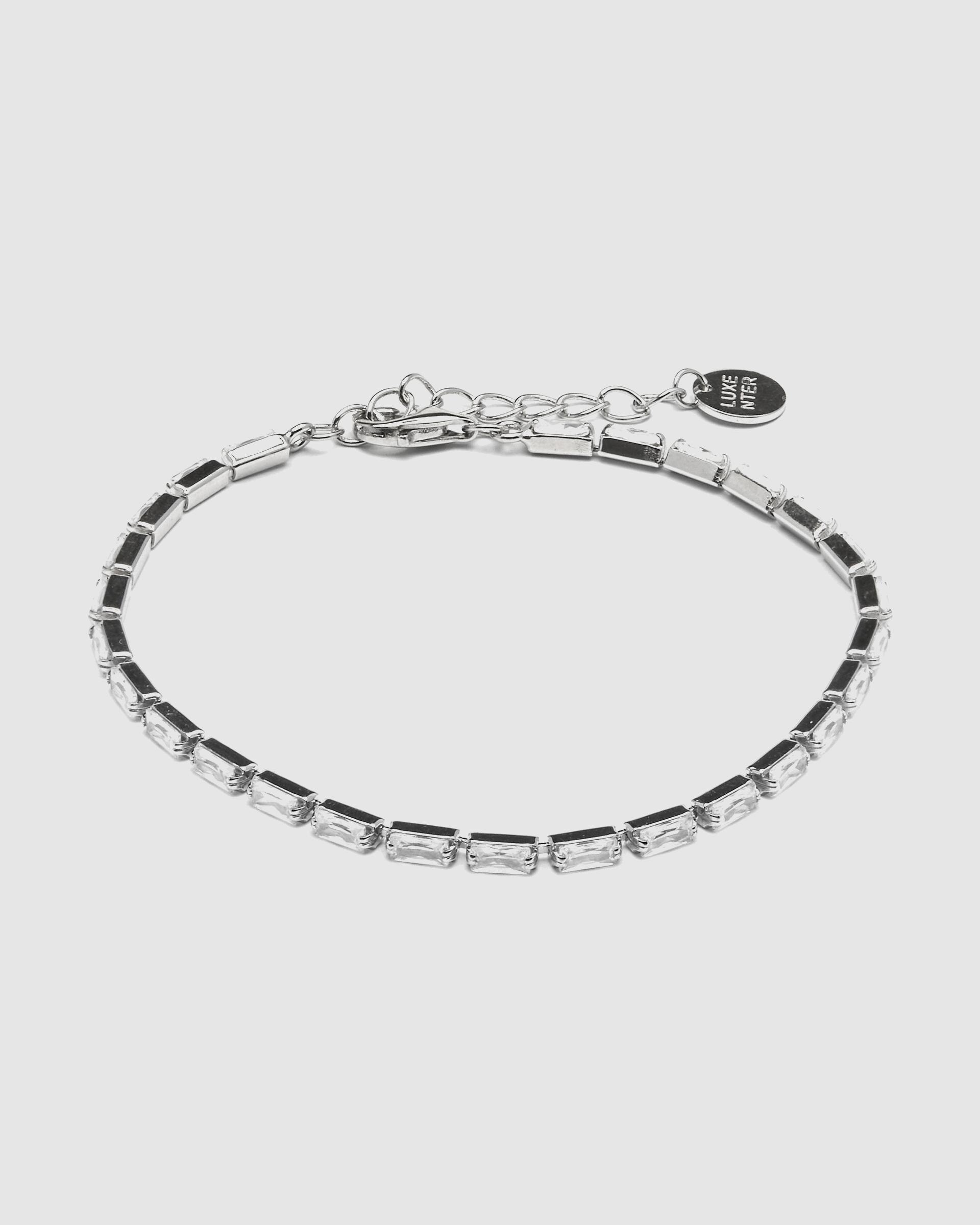 Pulseira Riviere Momentos para Brilhar de Prata de Lei 925 Acabada em Ródio com Zirconita Brilhante Prata-3