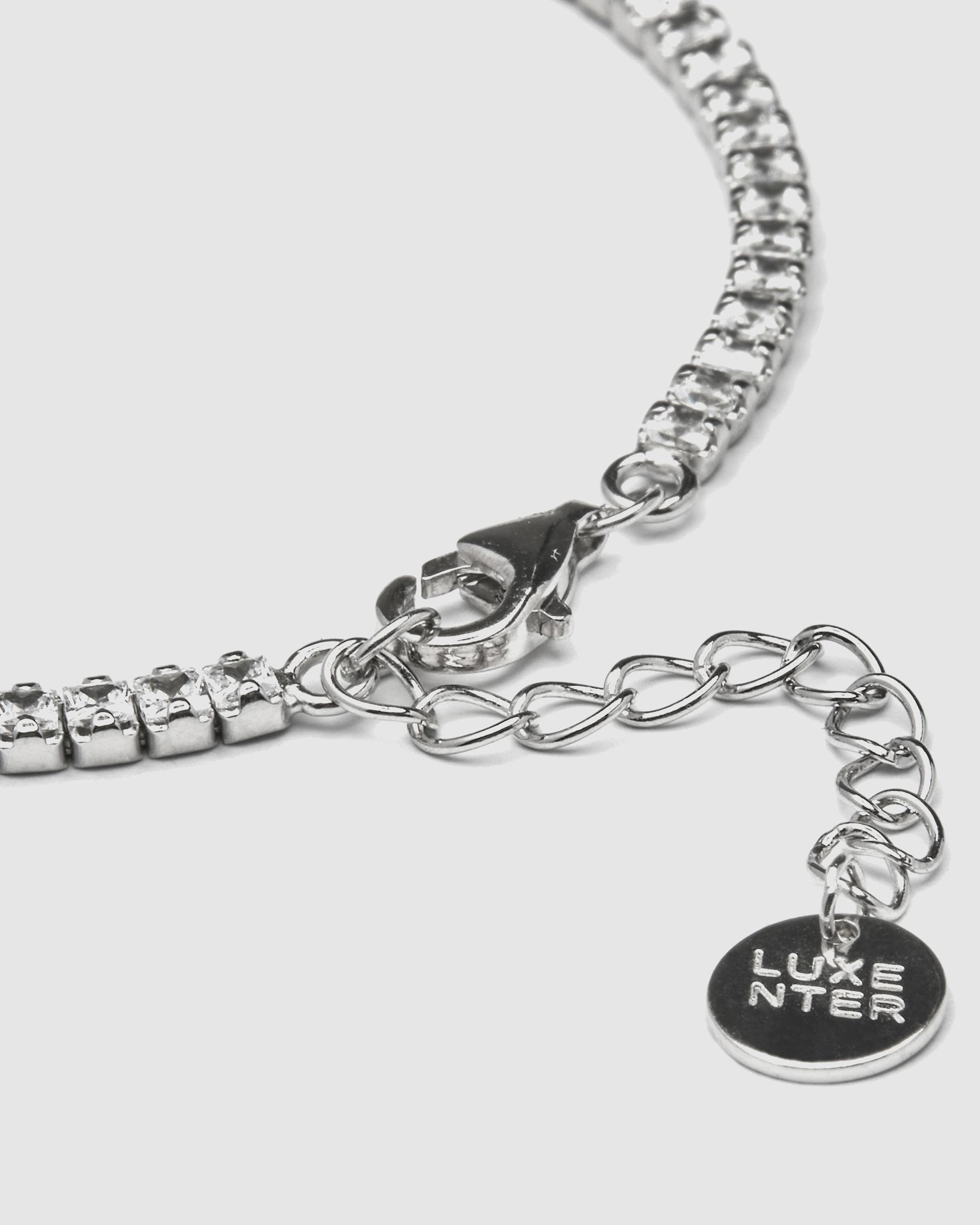 Pulseira Riviere Momentos para Brilhar de Prata de Lei 925 Acabada em Ródio com Zirconita Brilhante Prata-6