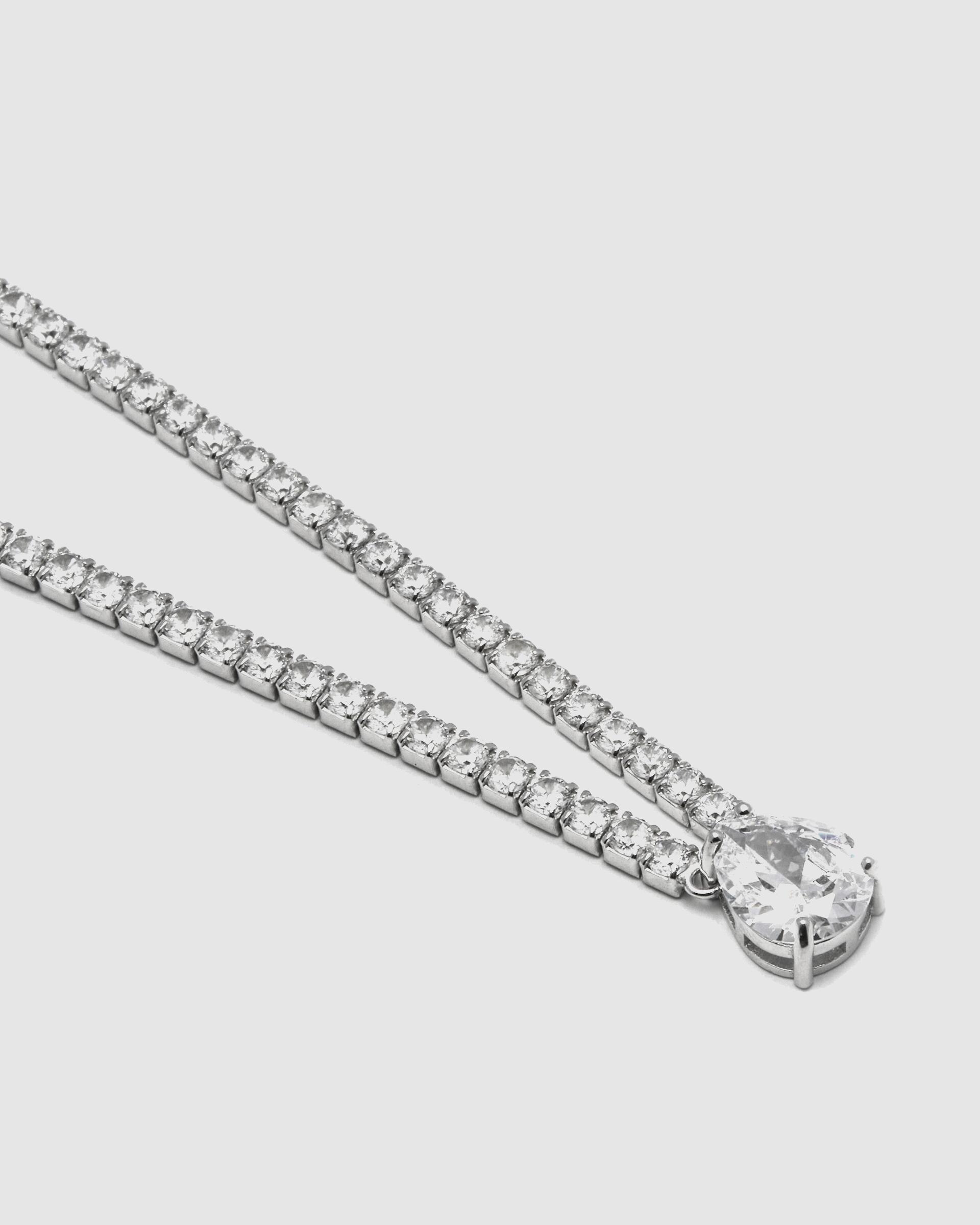 Colar Momentos para Brilhar de Prata de Lei 925 com Acabamento em Ródio e Zirconita Brilhante Prata-4