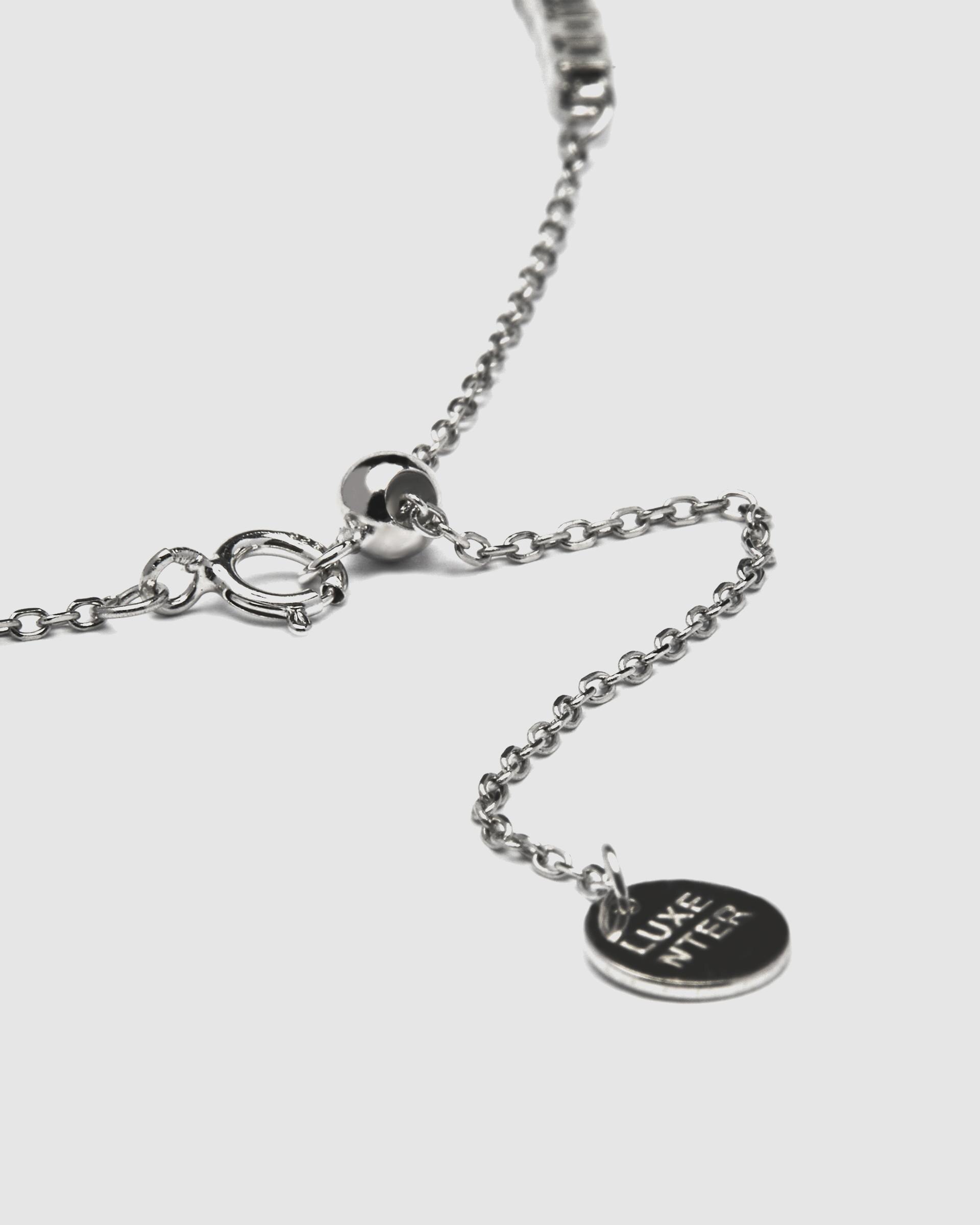 Colar Momentos para Brilhar de Prata de Lei 925 com Acabamento em Ródio e Zirconita Brilhante Prata-5