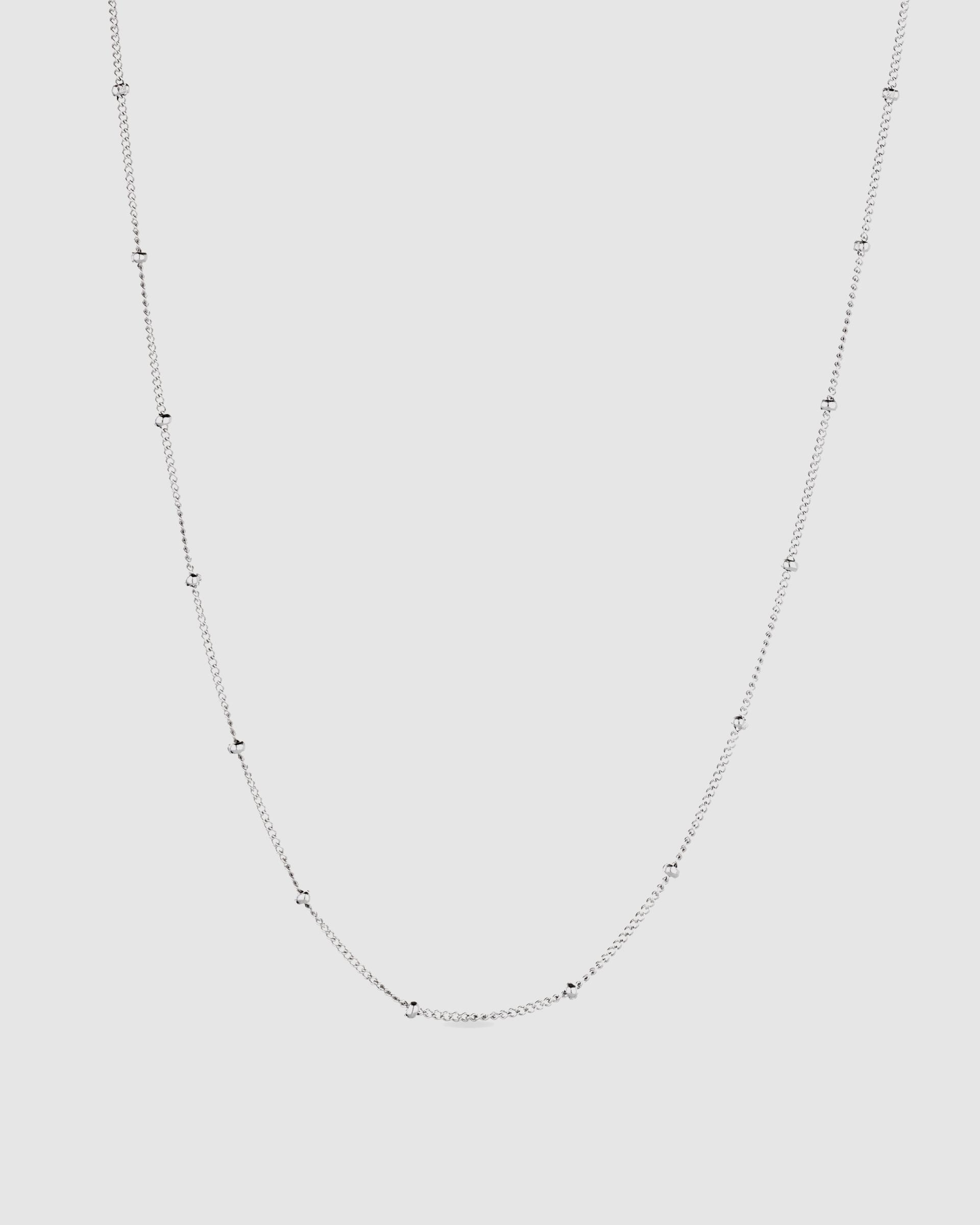 Colar de Prata de Lei 925 com Acabamento em Ródio Prata-1