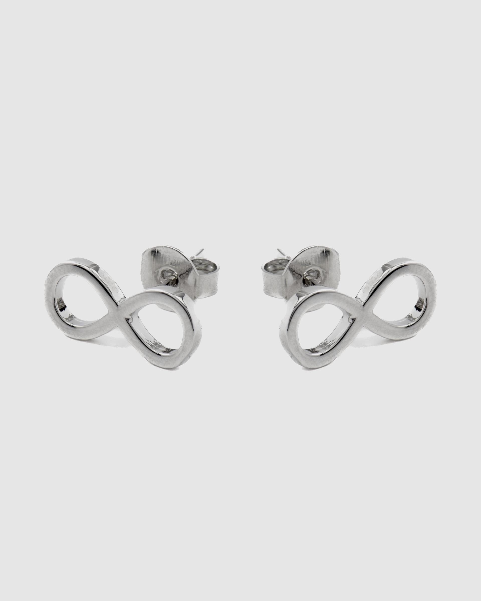 Brincos Basic Acabados em Ródio com Zirconita Brilhante Prata-3