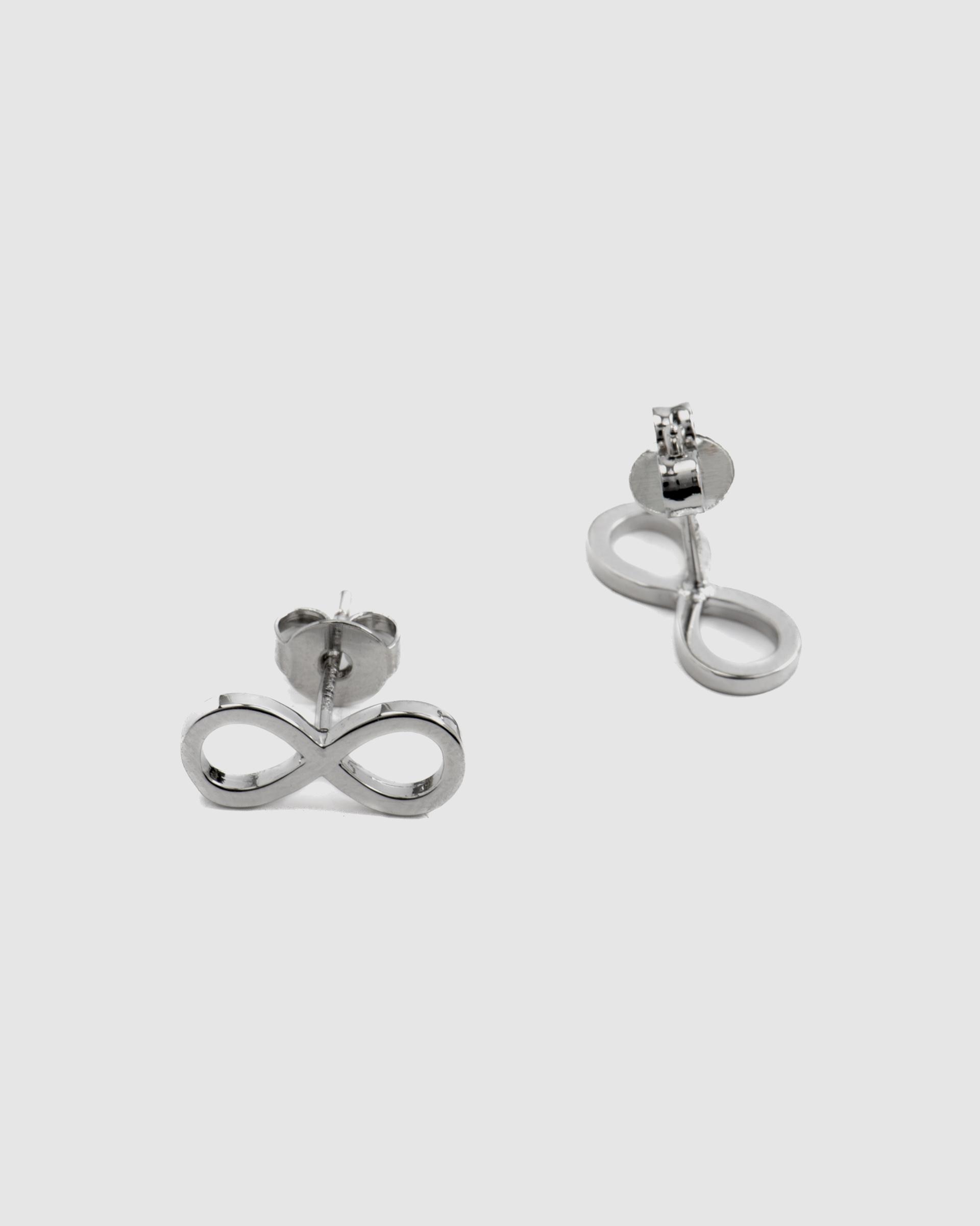 Brincos Basic Acabados em Ródio com Zirconita Brilhante Prata-5