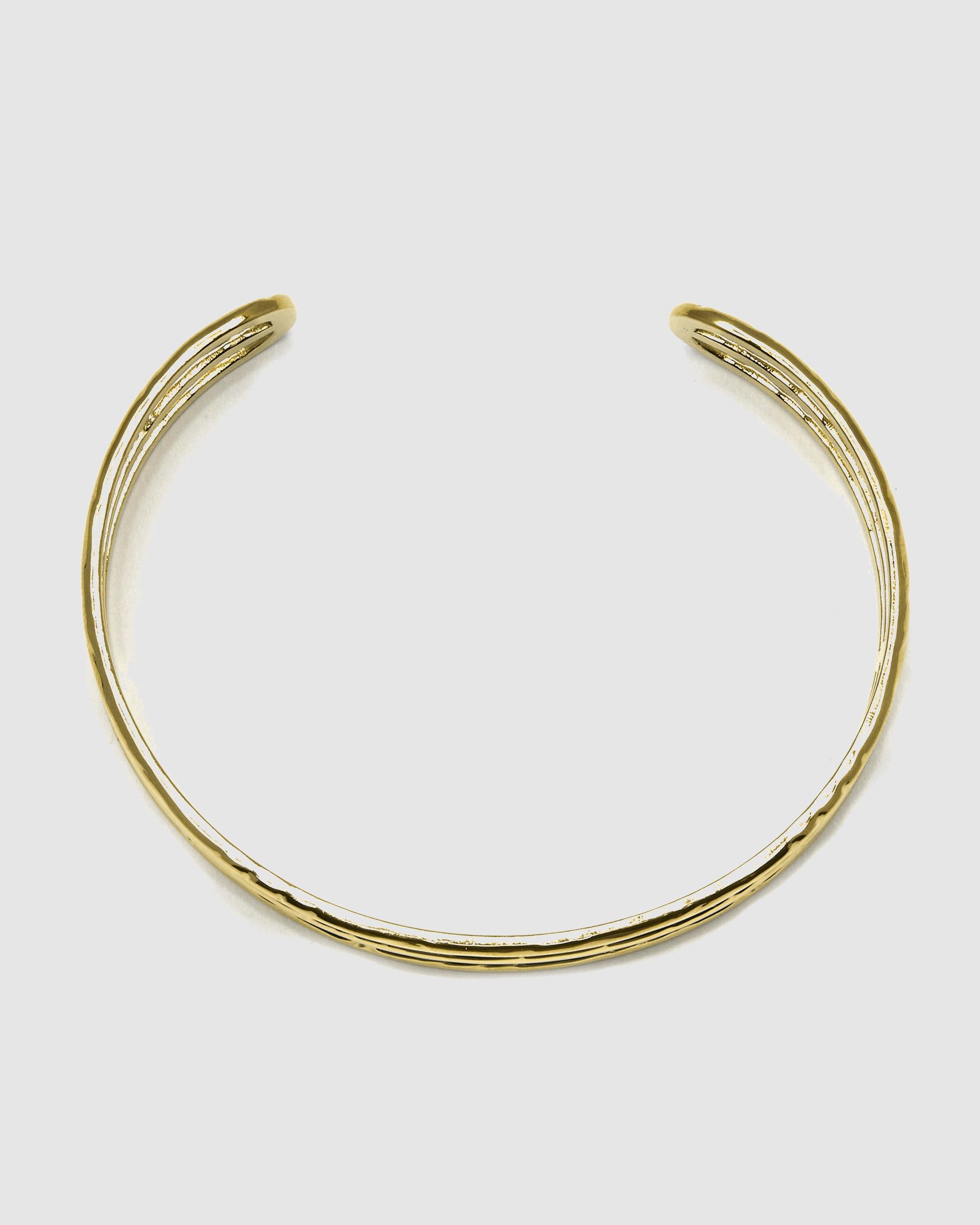 Pulseira Boho de Aço Acabada em Ouro Amarelo de 18k Dourado-3