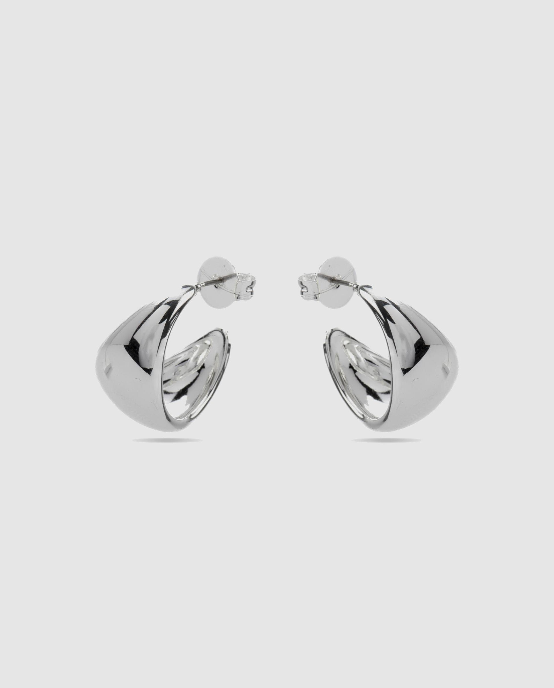 Brincos Basic com Acabamentos em Ródio Prata-3