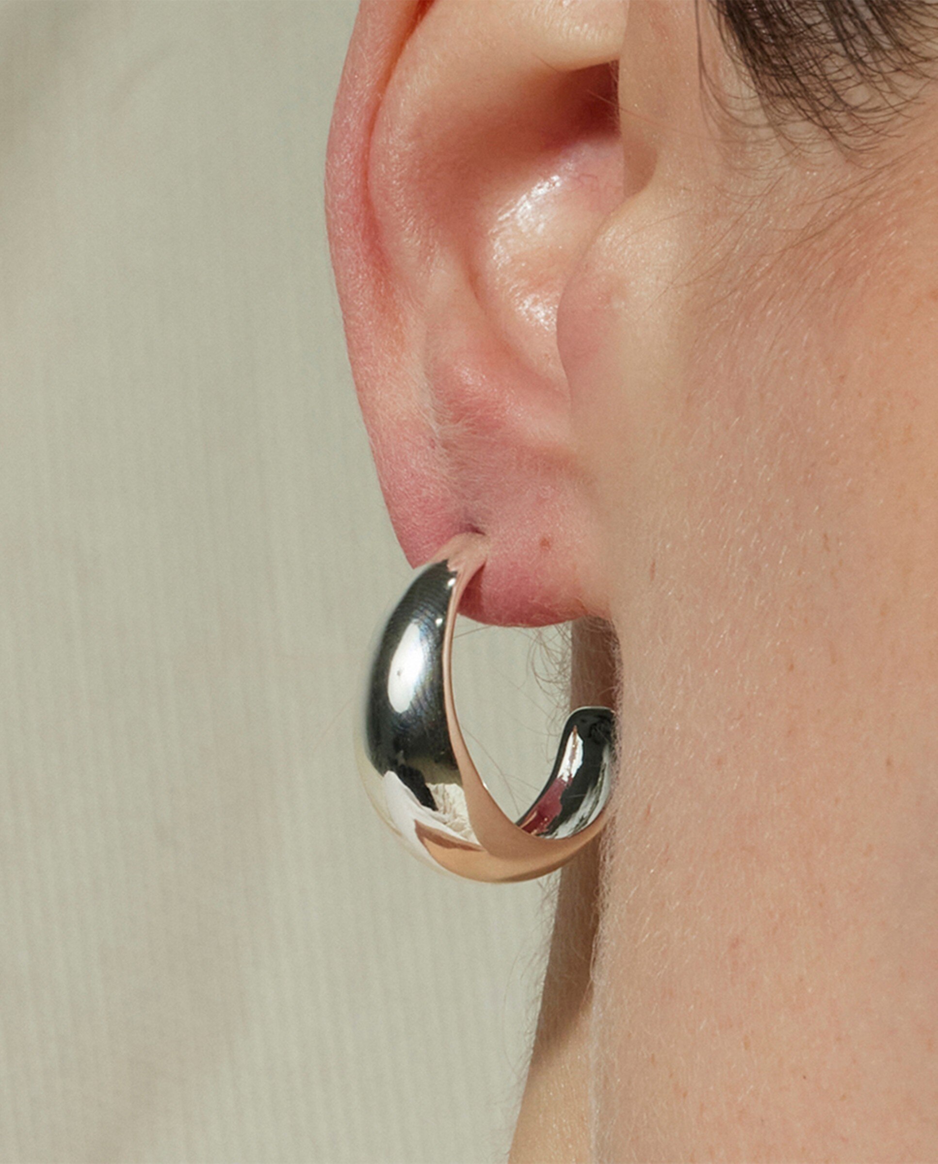 Brincos Basic com Acabamentos em Ródio Prata-4