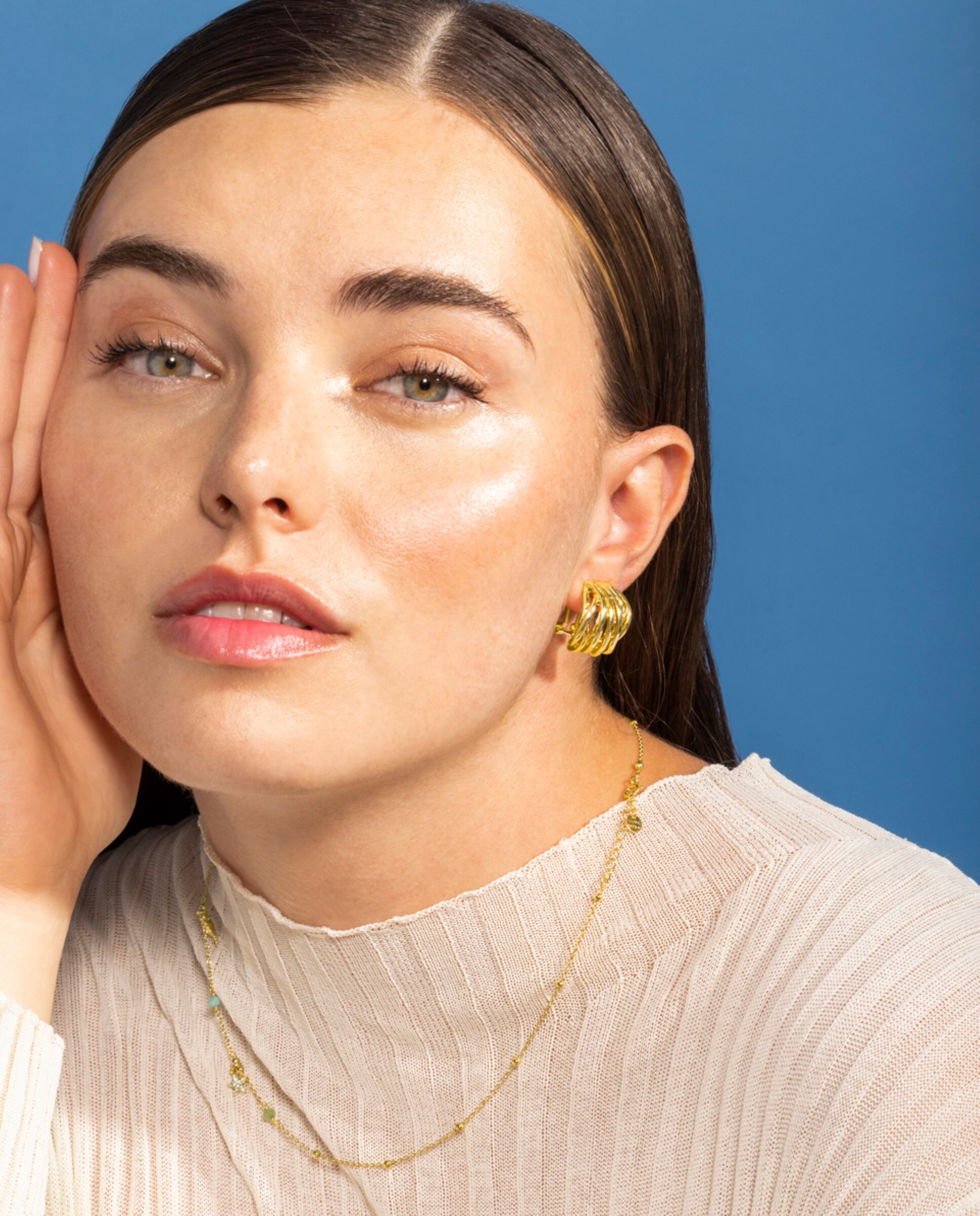 Colar Pide Un Deseo de Prata de Lei 925 com Acabamento em Ouro Amarelo de 18 Quilates e Cristal Multicolor Multicolor-2