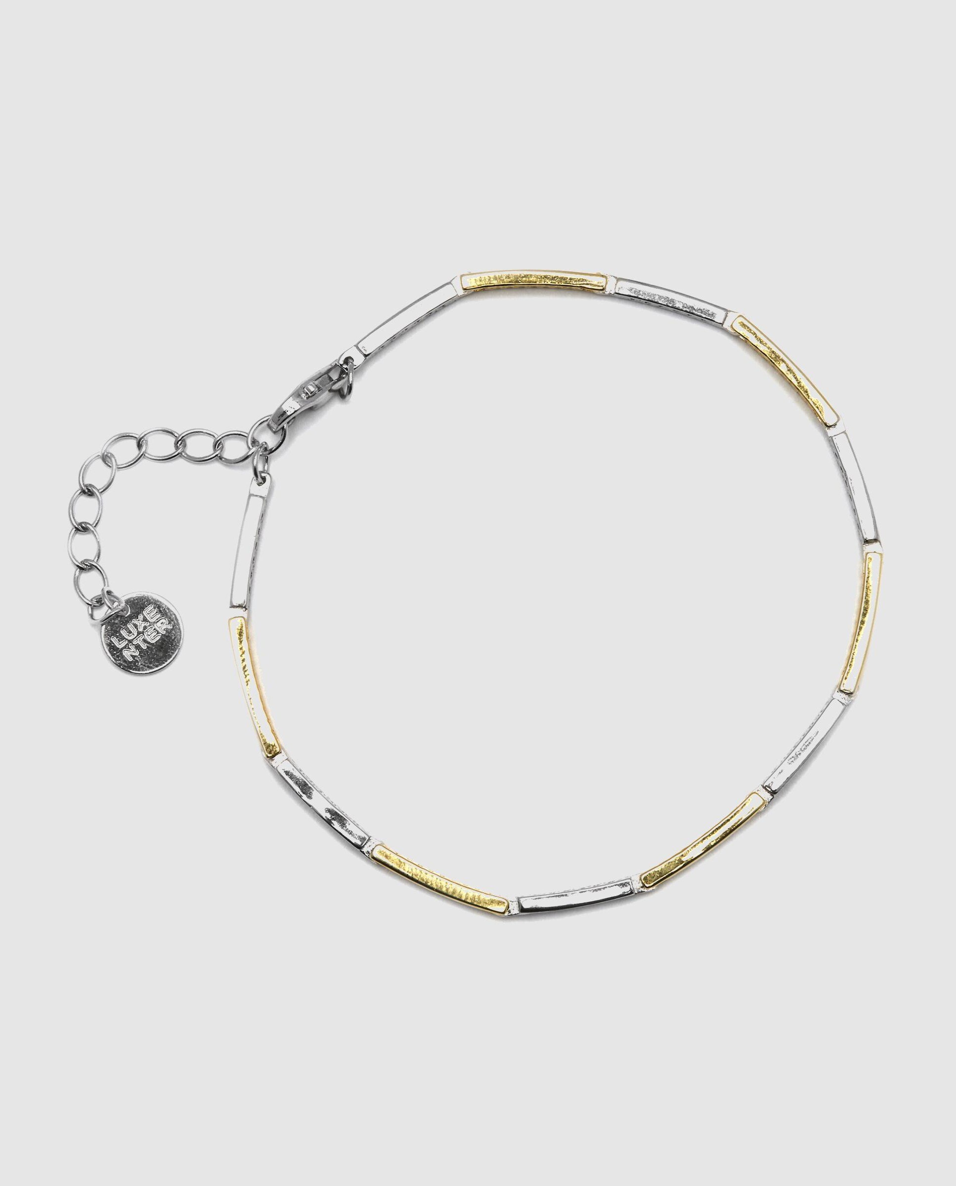 Pulseira de Elos Momentos para Brilhar de Prata de Lei 925 Acabada em Ouro de 18 Quilates com Zirconita Brilhante Branco-3