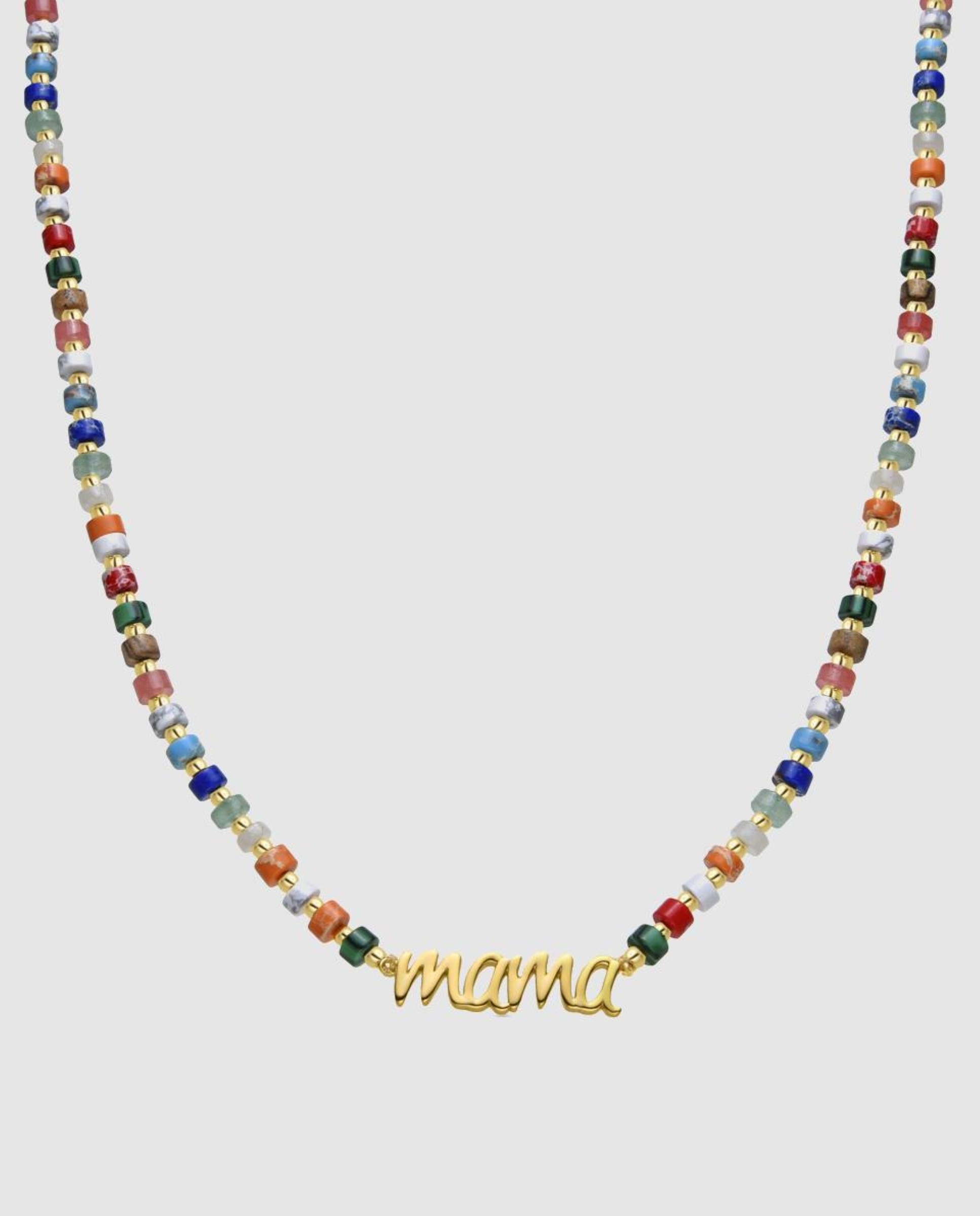 Colar Special Edition de Prata de Lei 925 com Acabamento em Ouro de 18 Quilates e Cristal Multicolor Multicolor-1