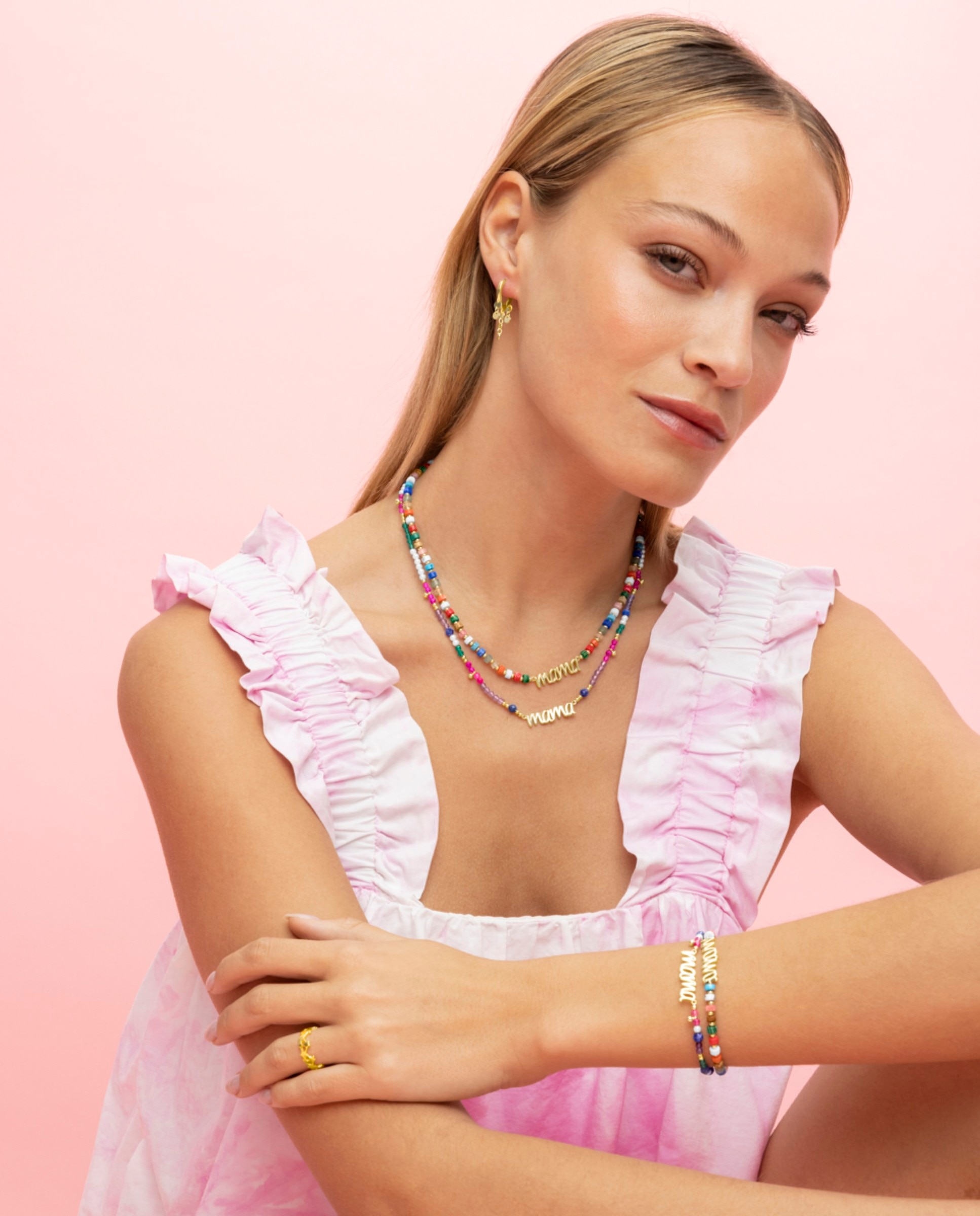 Colar Special Edition de Prata de Lei 925 com Acabamento em Ouro de 18 Quilates e Cristal Multicolor Multicolor-4